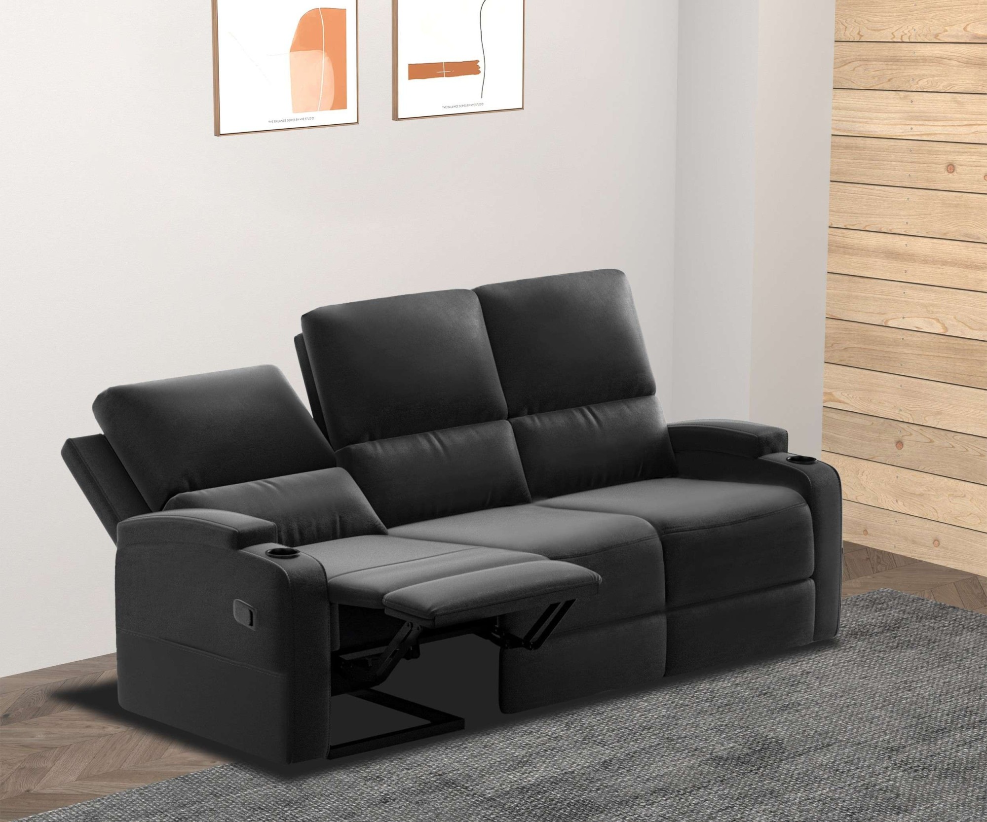 Home affaire 3-Sitzer »Napori«, Kinosofa mit 2 x Relaxfunktion und Getränkehalter