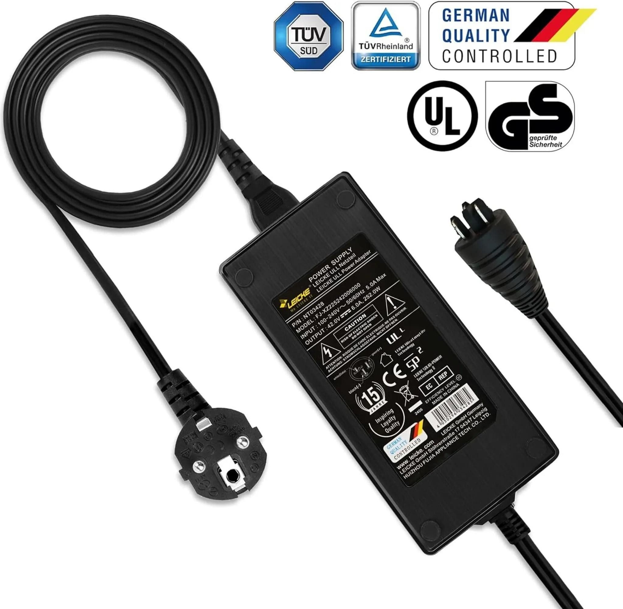 Leicke Batterie-Ladegerät »Ladegerät für Bosch 42V/36V 6A Performance«