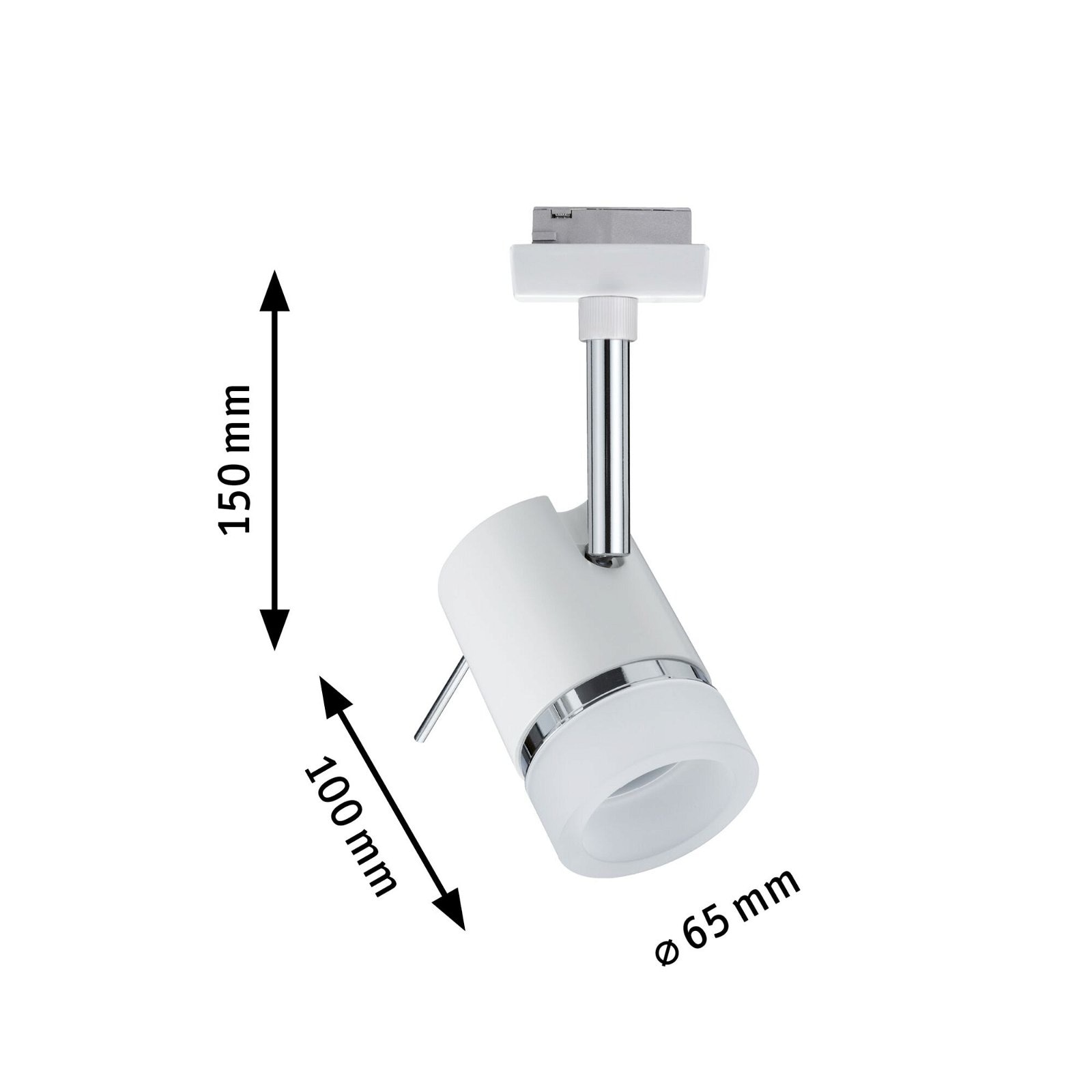 Paulmann Schienensystem-Leuchten »URail Schienenspot Pipe Einzelspot GU10 max. 10W 230V«, dimmbar, GU 10