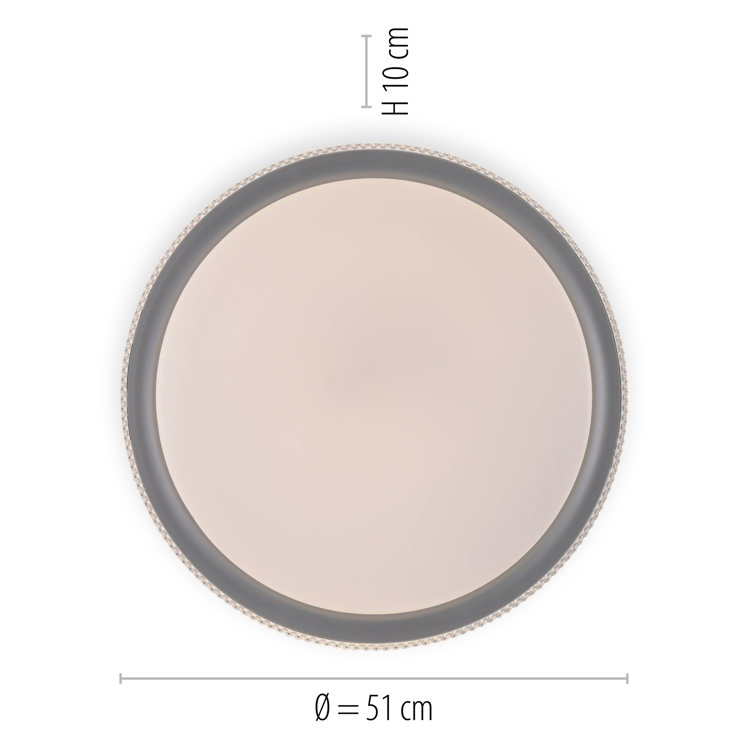 JUST LIGHT Deckenleuchte »Ls-KARI«, 1 flammig, Leuchtmittel LED-Board | LED fest integriert, RGB+tunable white, Infrarot inkl., Fernbedienung, Smarthome fähig