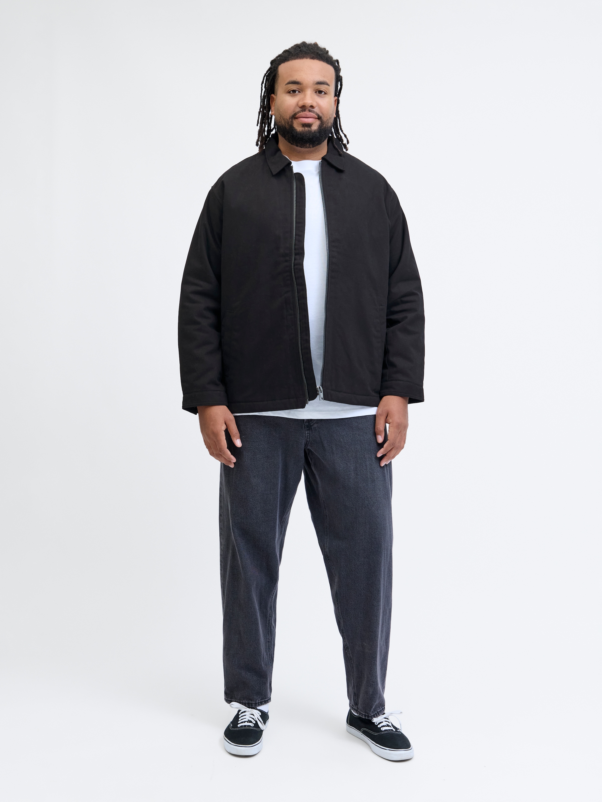 Jack & Jones PlusSize Outdoorjacke »JJEDOVER WORKER JACKET SN PLS«, ohne Kapuze