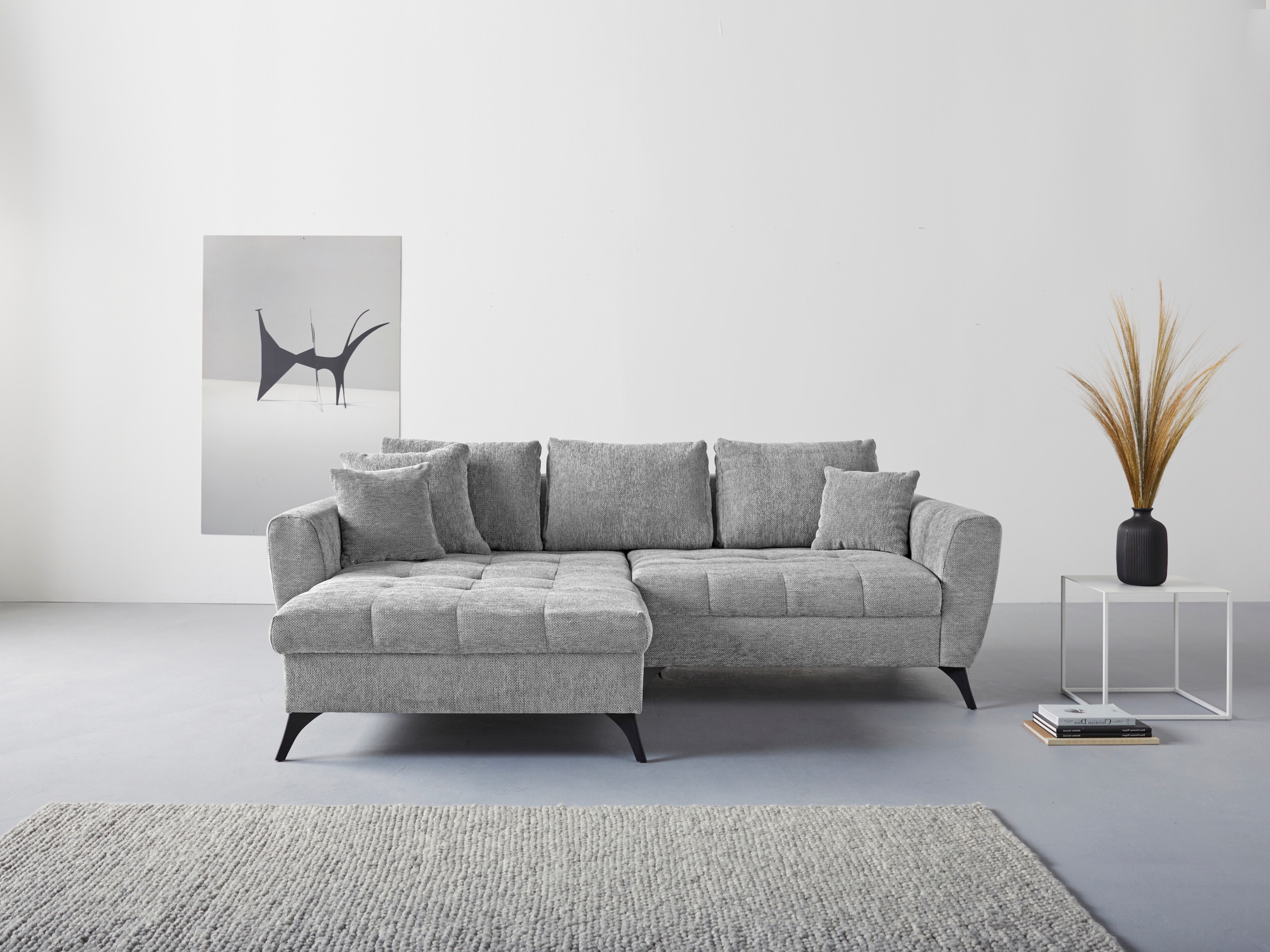 Ecksofa »Lörby L-Form«, auch mit Aqua clean-Bezug, feine Steppung im Sitzbereich, lose...