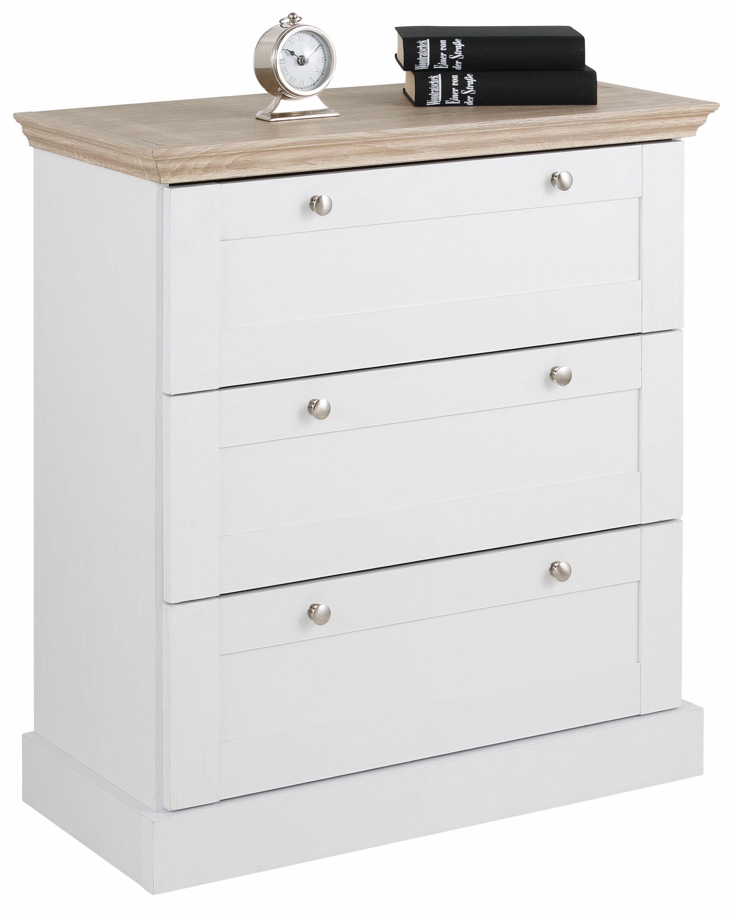 OTTO home Schubkastenkommode »Binz« mit schönen Metallgriffen, 3 Schubladen günstig online kaufen