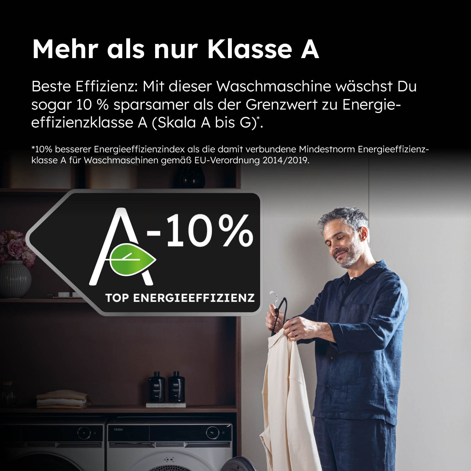 Haier Waschmaschine »HW80-BP14929BU1«, 8 kg, 1400 U/min, hOn App