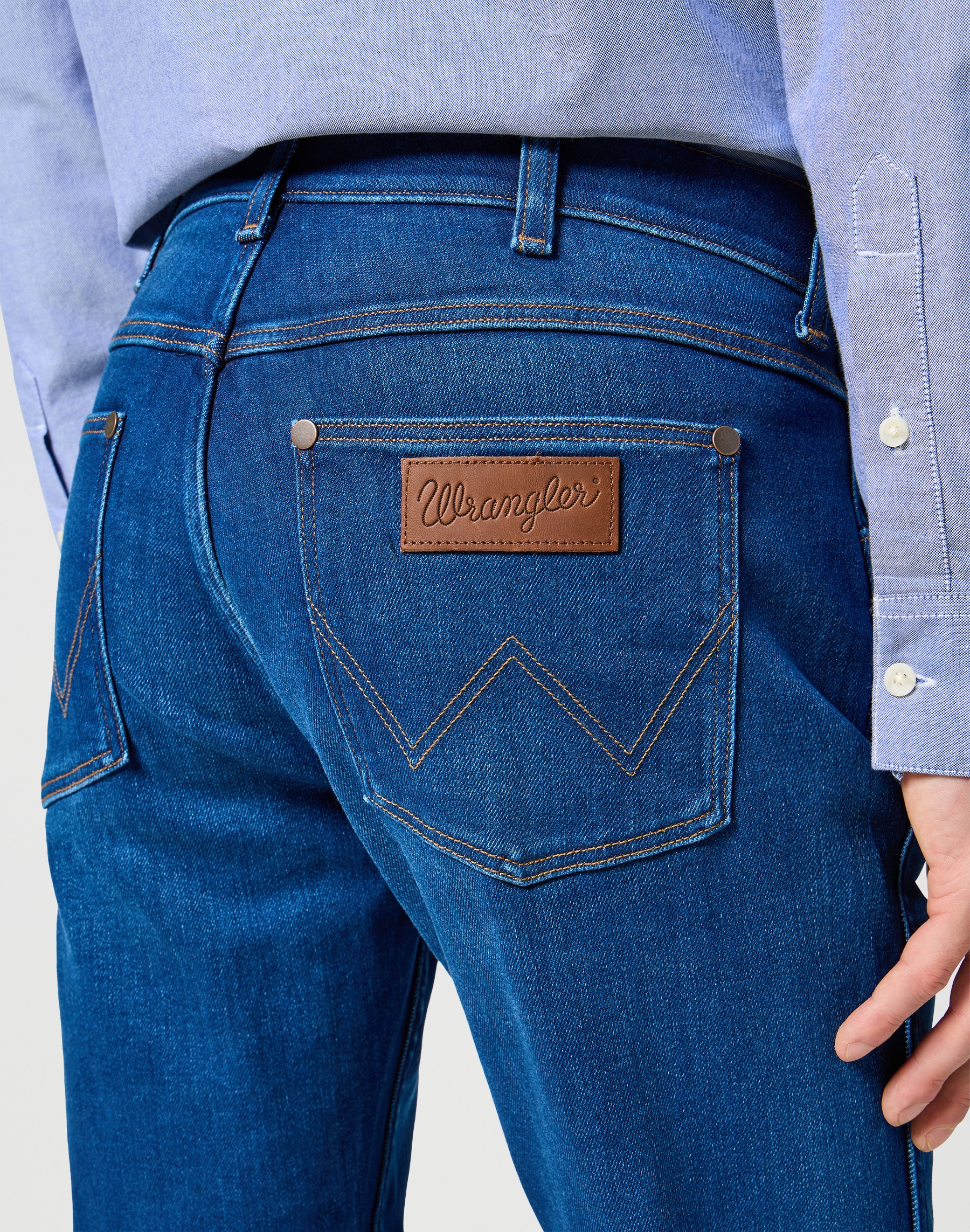 Wrangler 5-Pocket-Jeans »GREENSBORO FREE TO STRETCH«, Free to stretch material