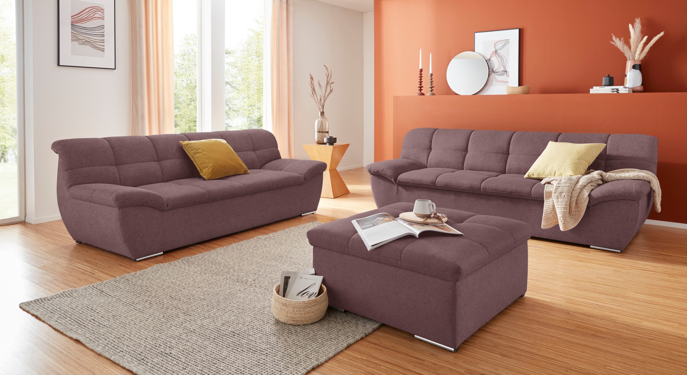 DOMO collection Sitzhocker »Lagoa«, in großer Farbauswahl