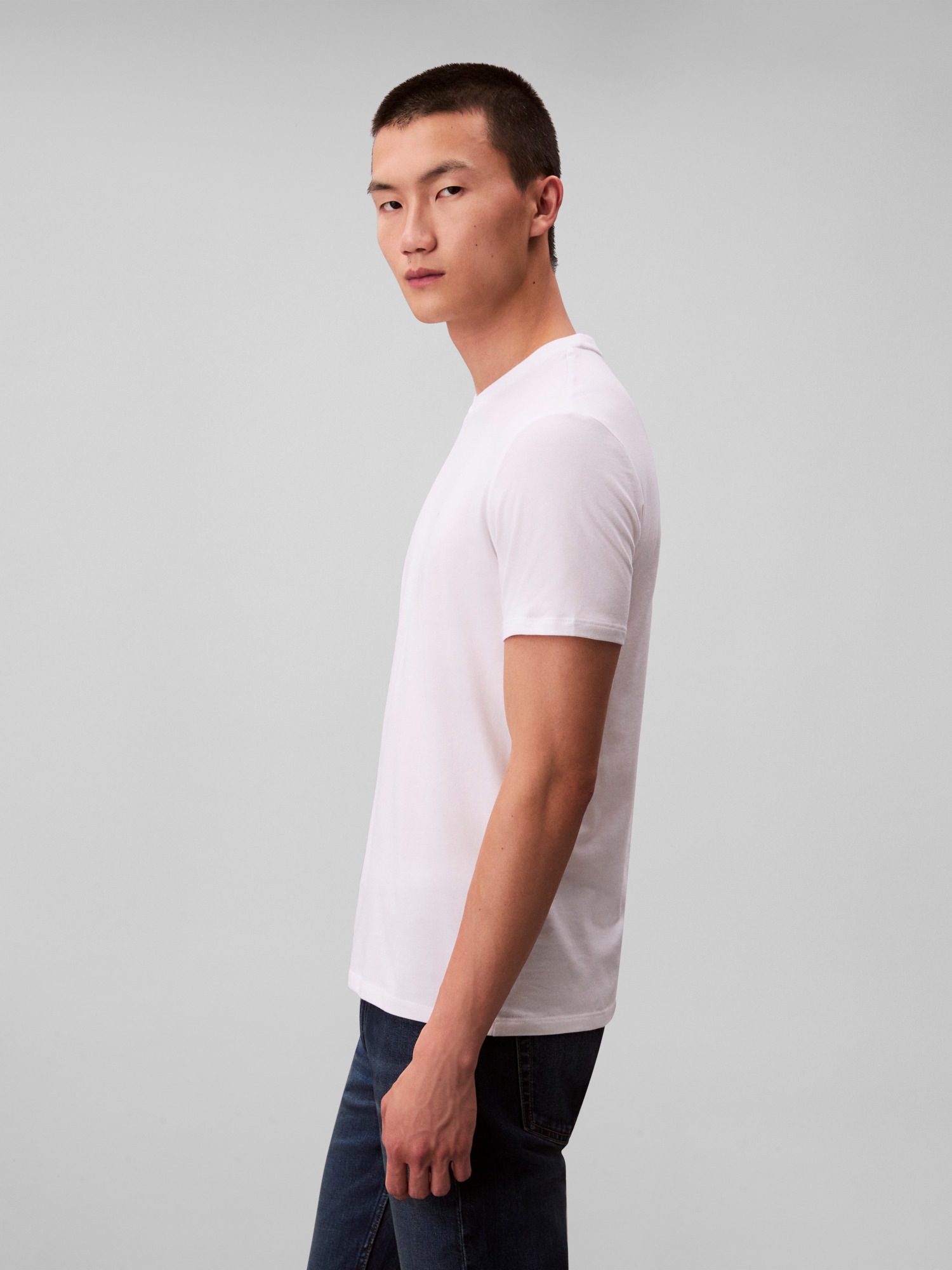 Calvin Klein T-Shirt »2 Pack SS STRETCH COTTON SLIM TEE«, 2 Stk. Rundhalsausschnitt, slim fit
