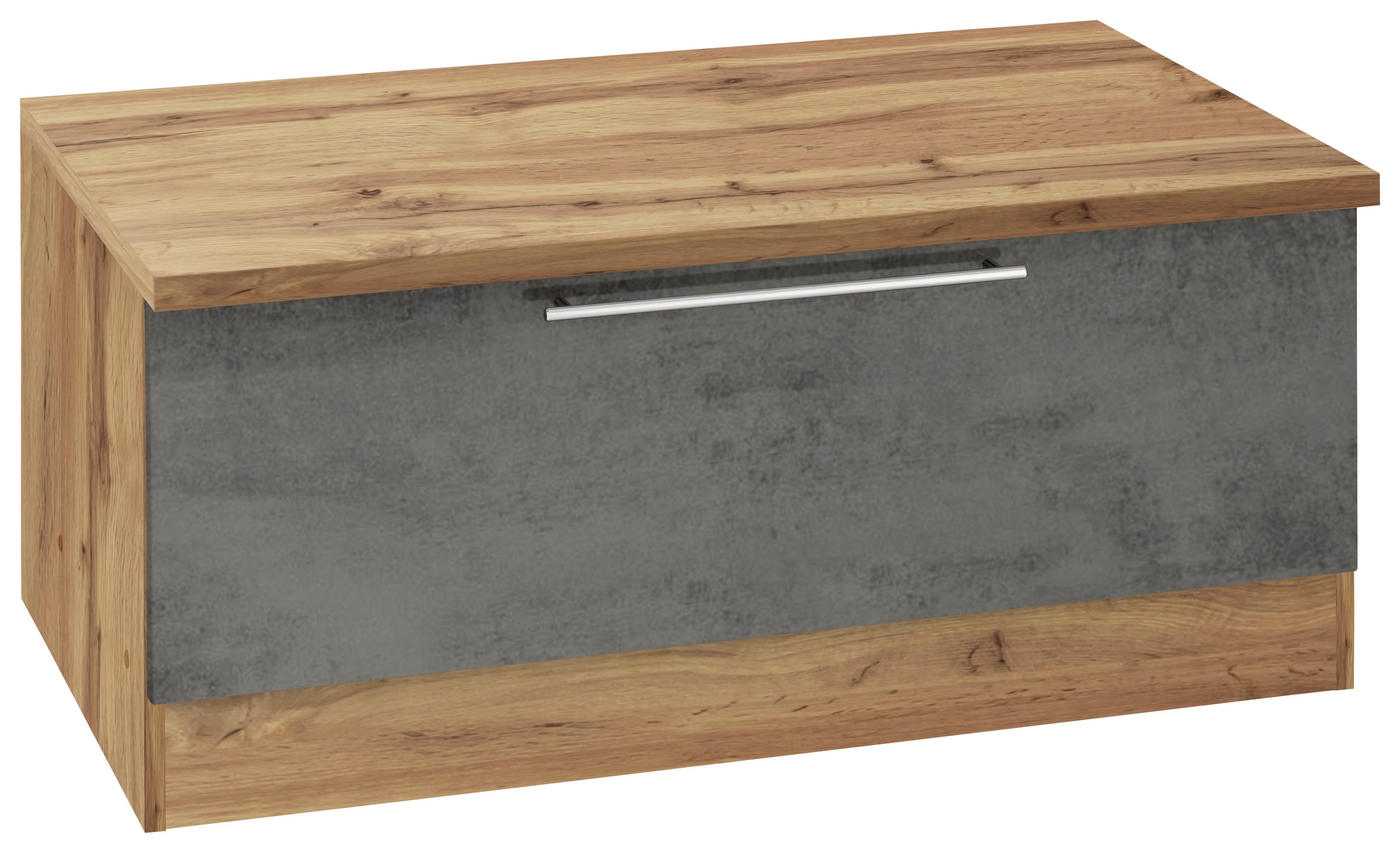 Sitzbank „Samos“, beton dunkel B/H/T: 100 cm x 47 cm x 60 cm