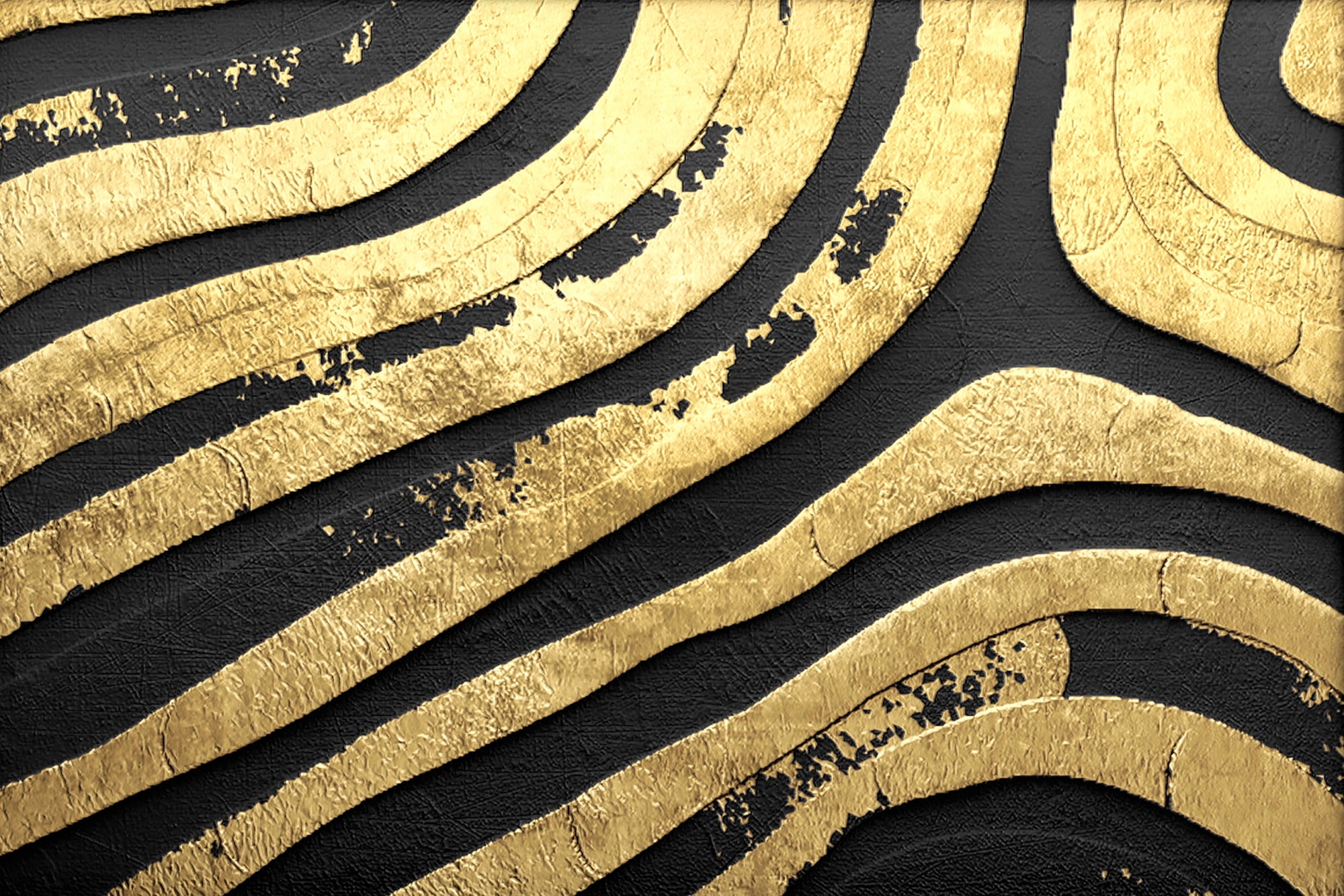 queence Leinwandbild »In Love with Gold« Abstrakt 1 Stk. tlg. mit sehr guten Schallabsorptions-Eigenschaften