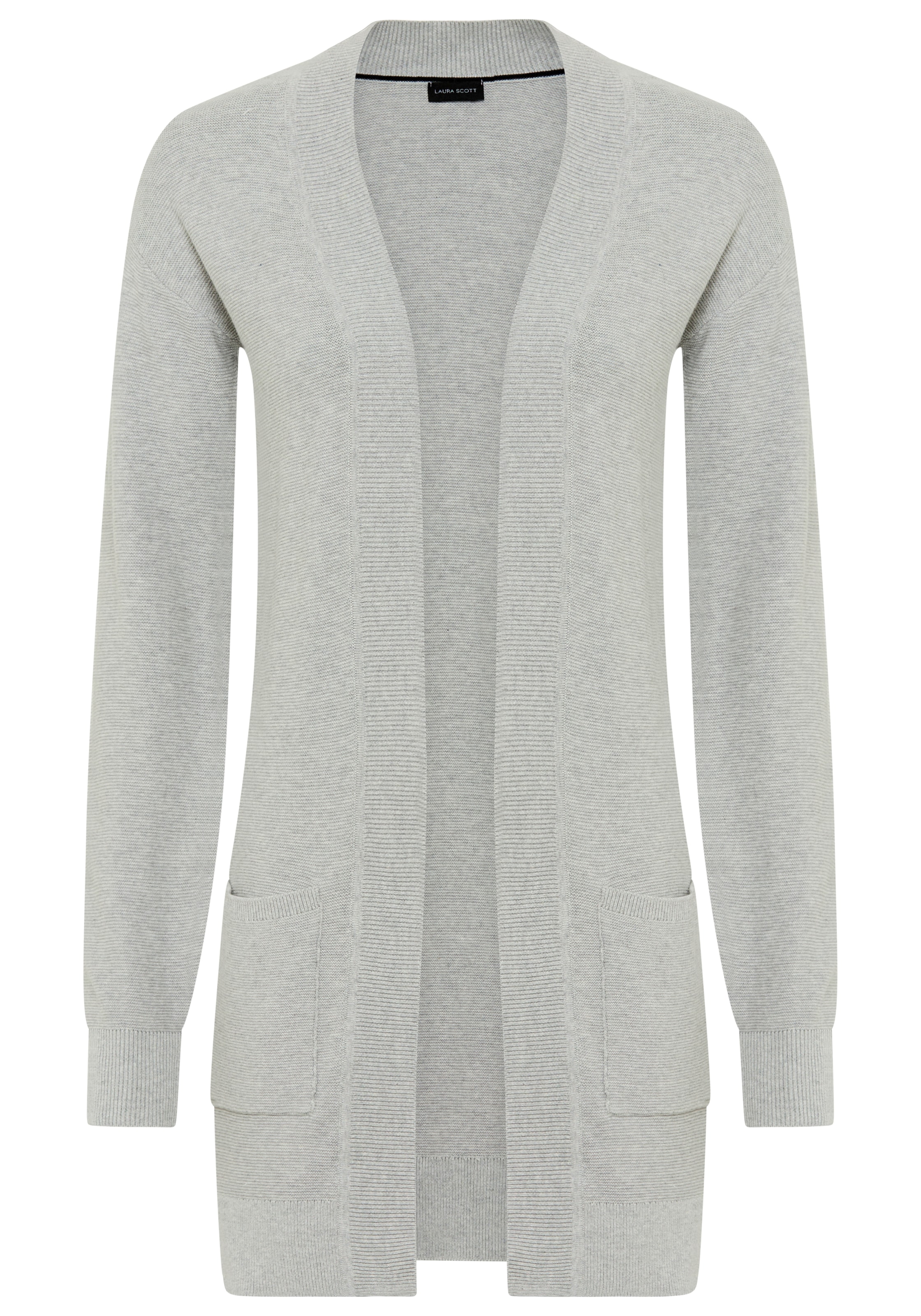Laura Scott Strickjacke Feinstrick - perfekt für den Übergang im Ottoman Ripp mit Taschen