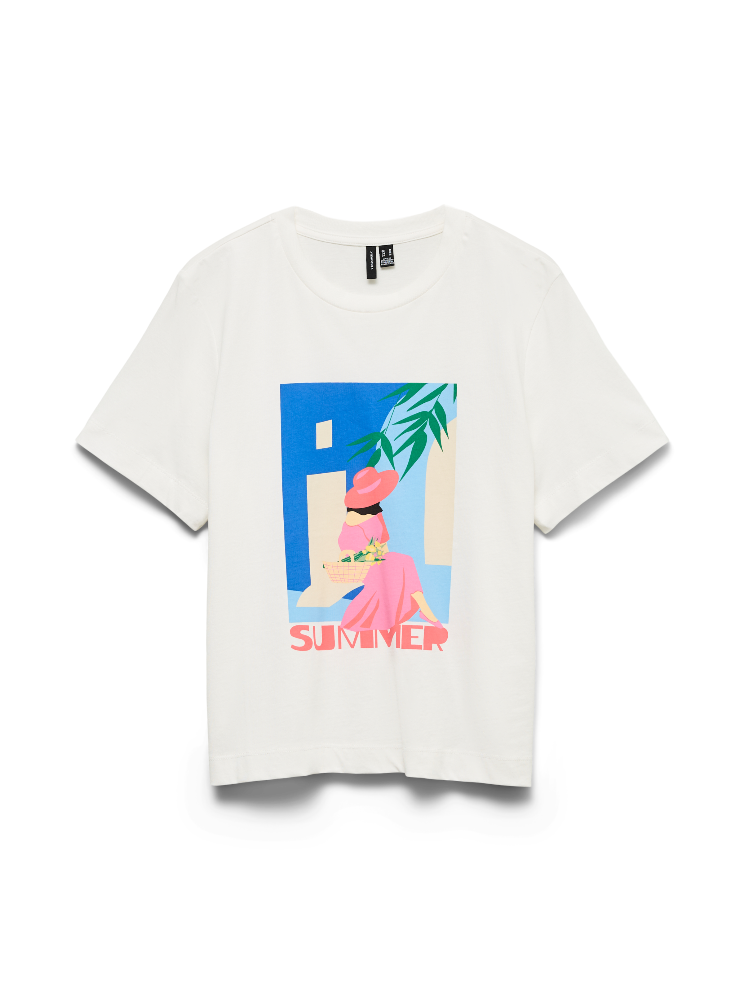 Vero Moda Kurzarmshirt »VMSALLI METTE SS TOP BOX JRS« Baumwolle, regular fit