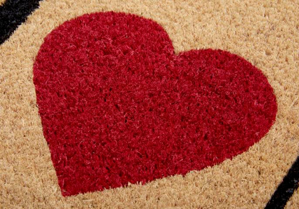 Fußmatte Gummi-Kokos Heart Home kaufen