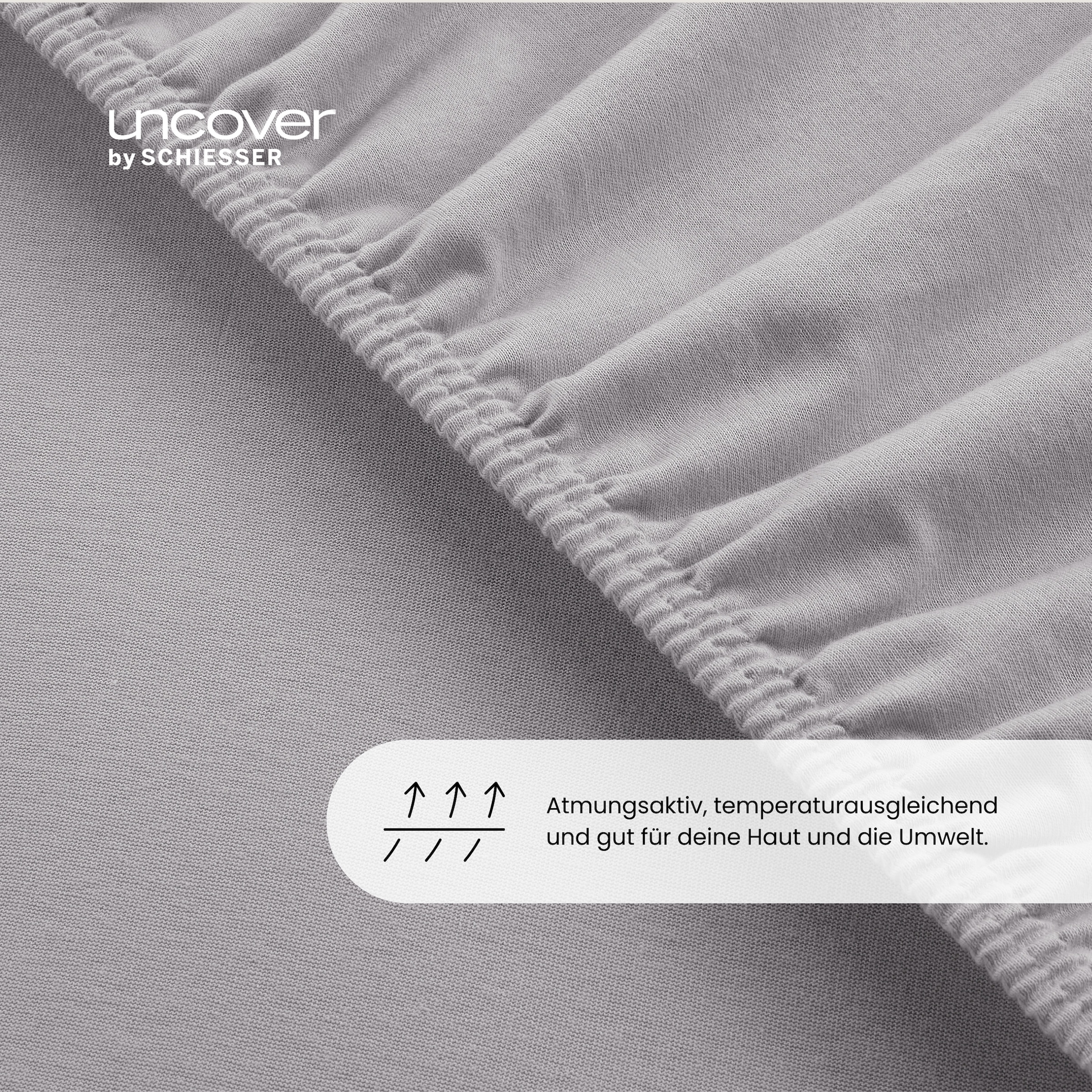 uncover by SCHIESSER Spannbettlaken »New Jersey aus 100% Baumwolle«, Made in Green