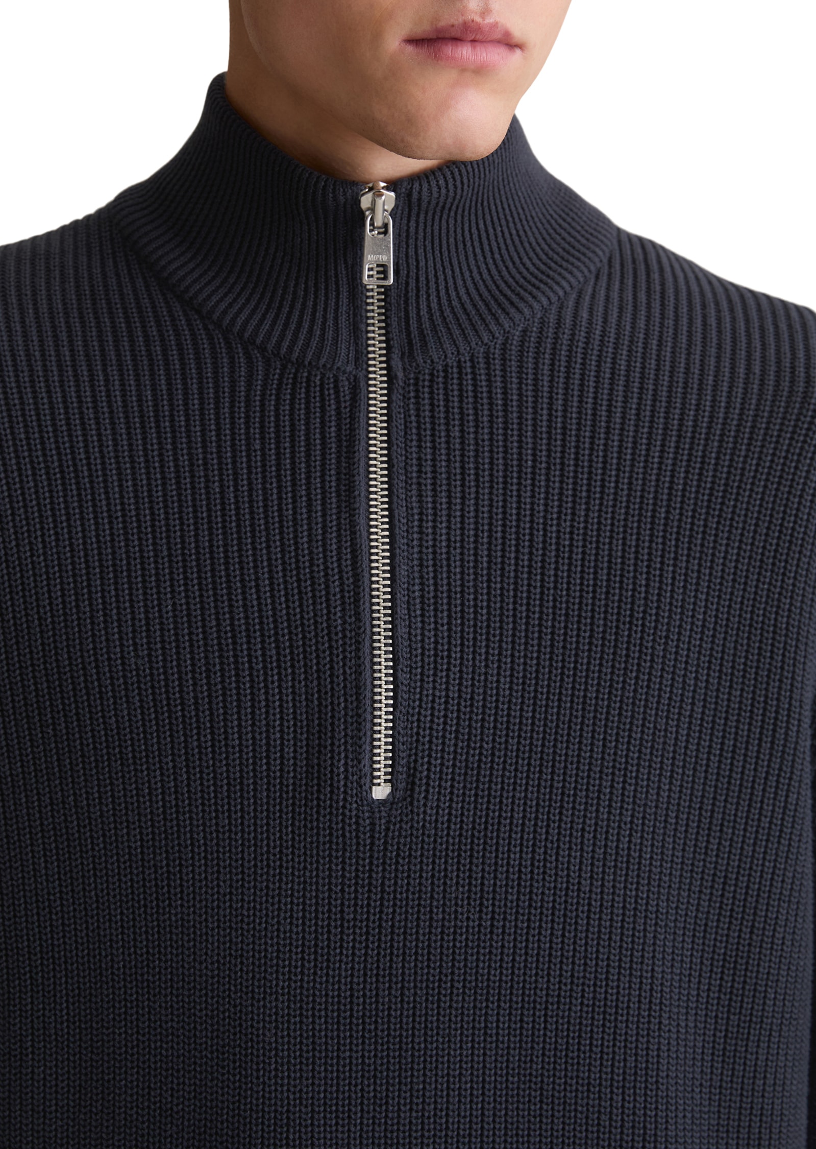 Marc O'Polo DENIM Troyer relaxed fit aus reiner Bio-Baumwolle