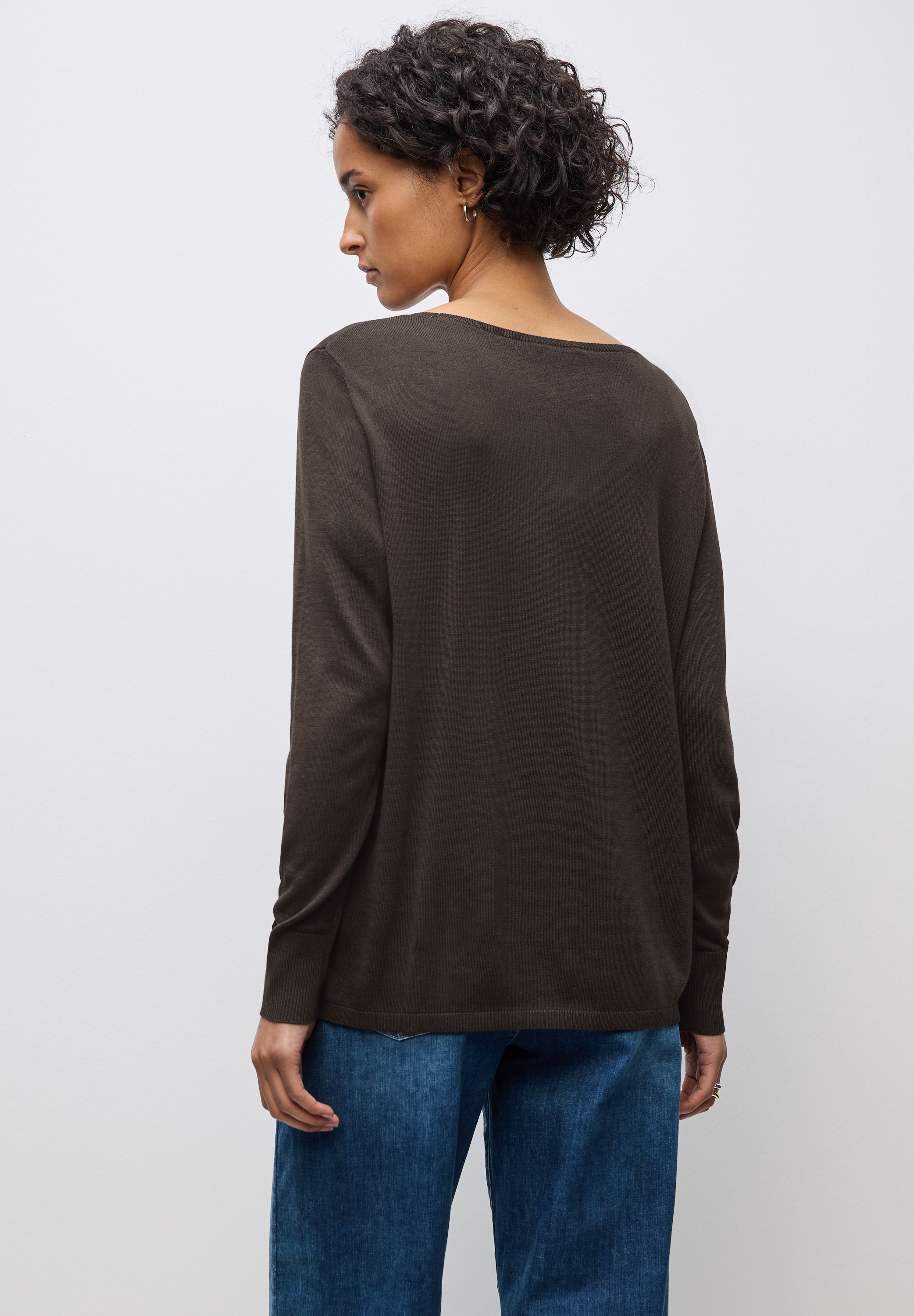 STREET ONE Strickpullover, mit U-Boot-Ausschnitt