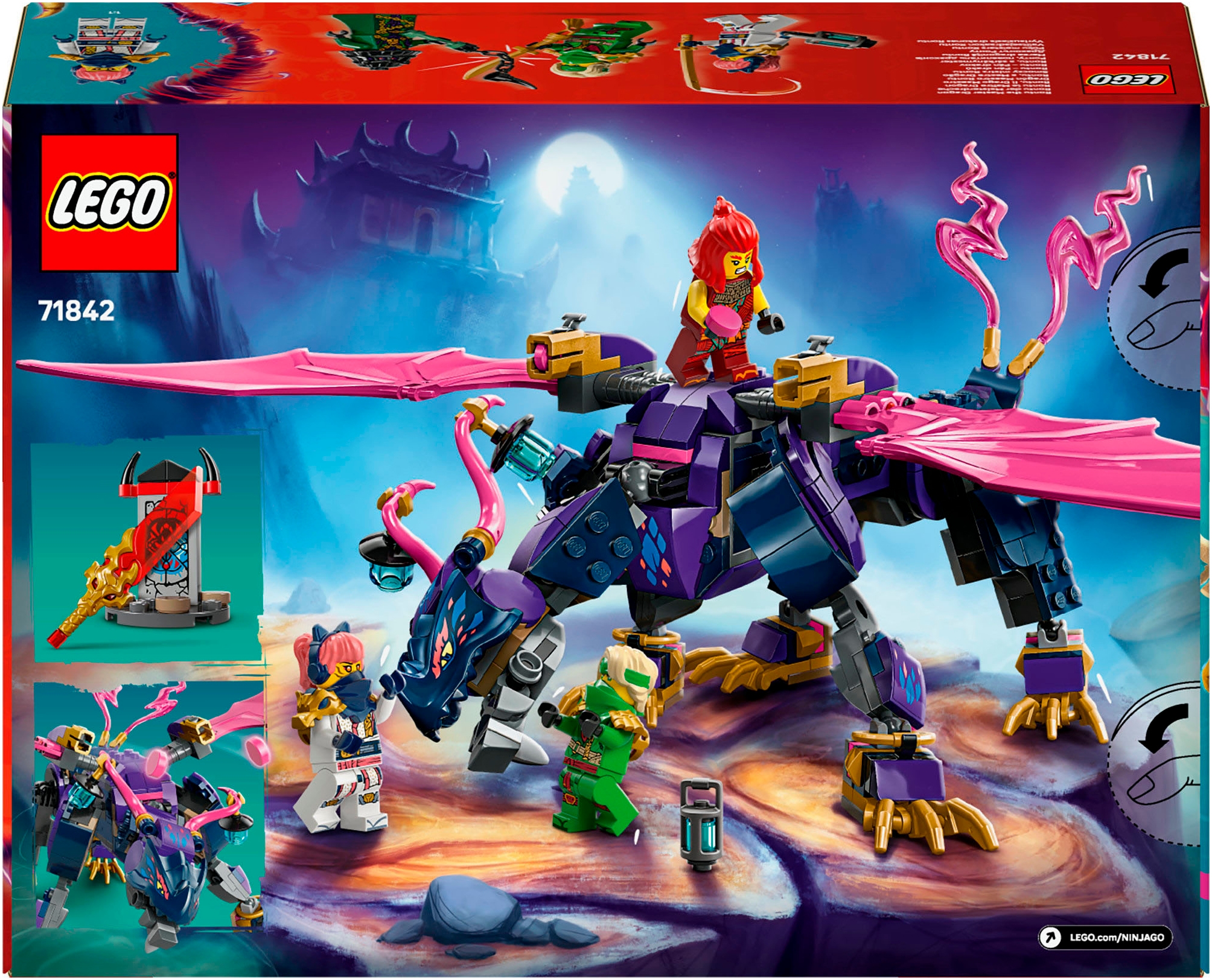 LEGO® Konstruktionsspielsteine »Rontu der Meisterdrache (71842), LEGO Ninjago«, (381 St.), Made in Europe
