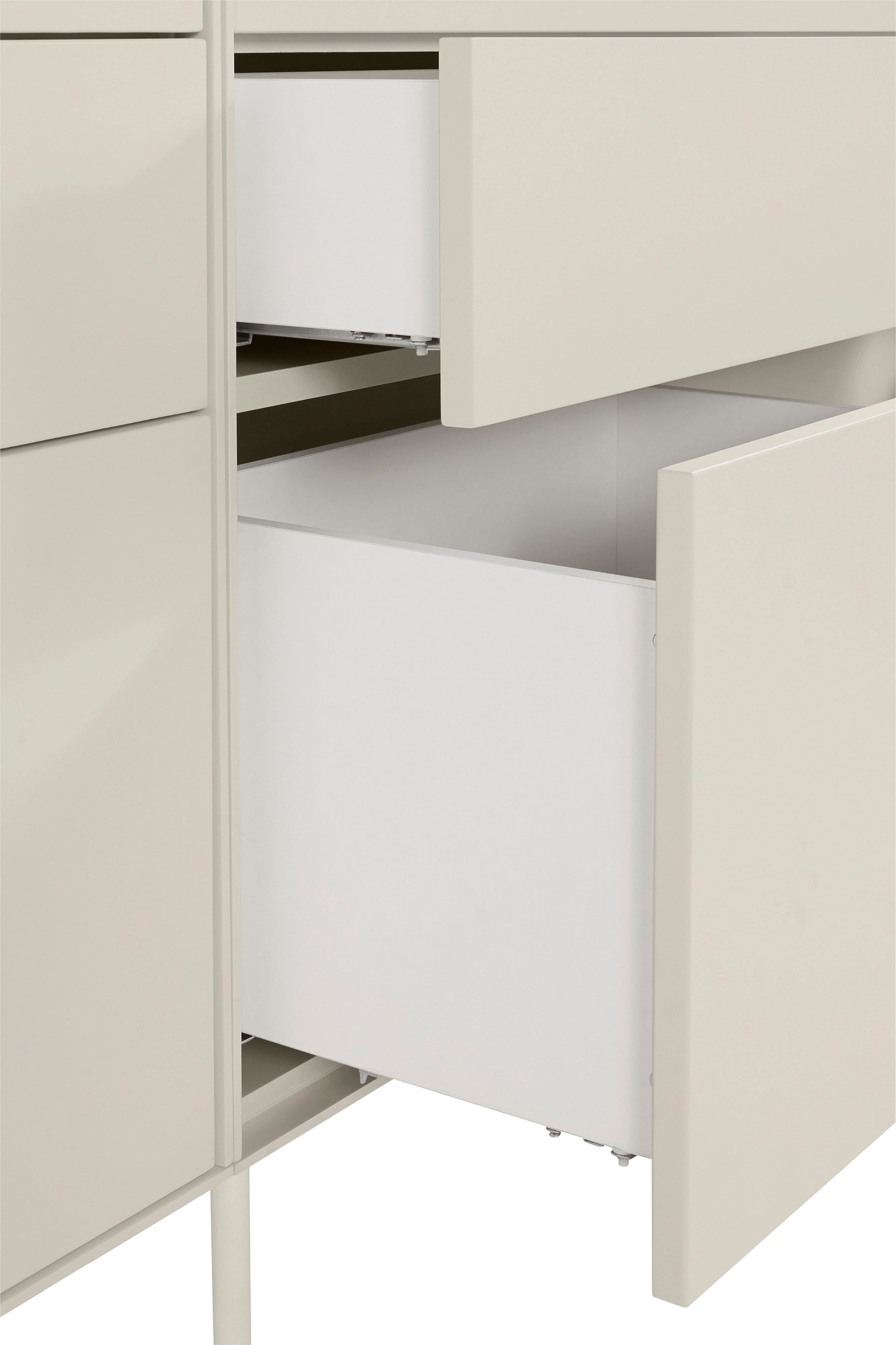 LeGer Home by Lena Gercke Sideboard »Essentials«, (3 St.), Breite: 335cm, MDF lackiert, Push-to-open-Funktion