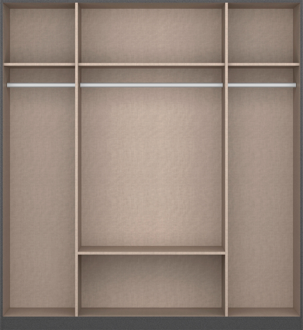 rauch Drehtürenschrank »StyleUp«, Typ Dark & Wood mit trendigen farblich abgesetzten Griffen