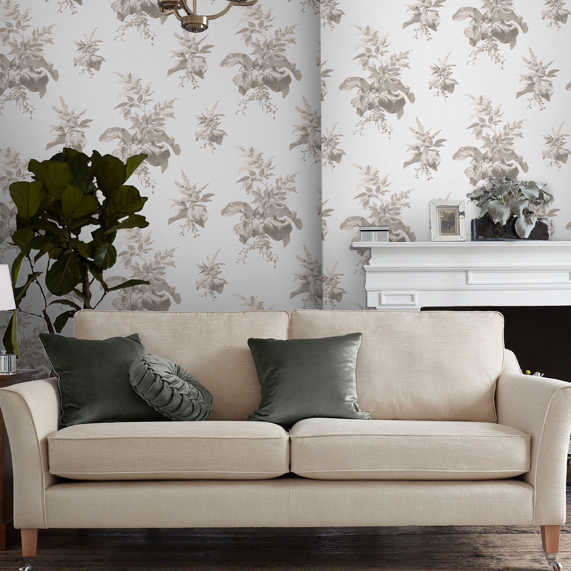 LAURA ASHLEY Vliestapete »Narberth« floral texturiert 10mx52cm