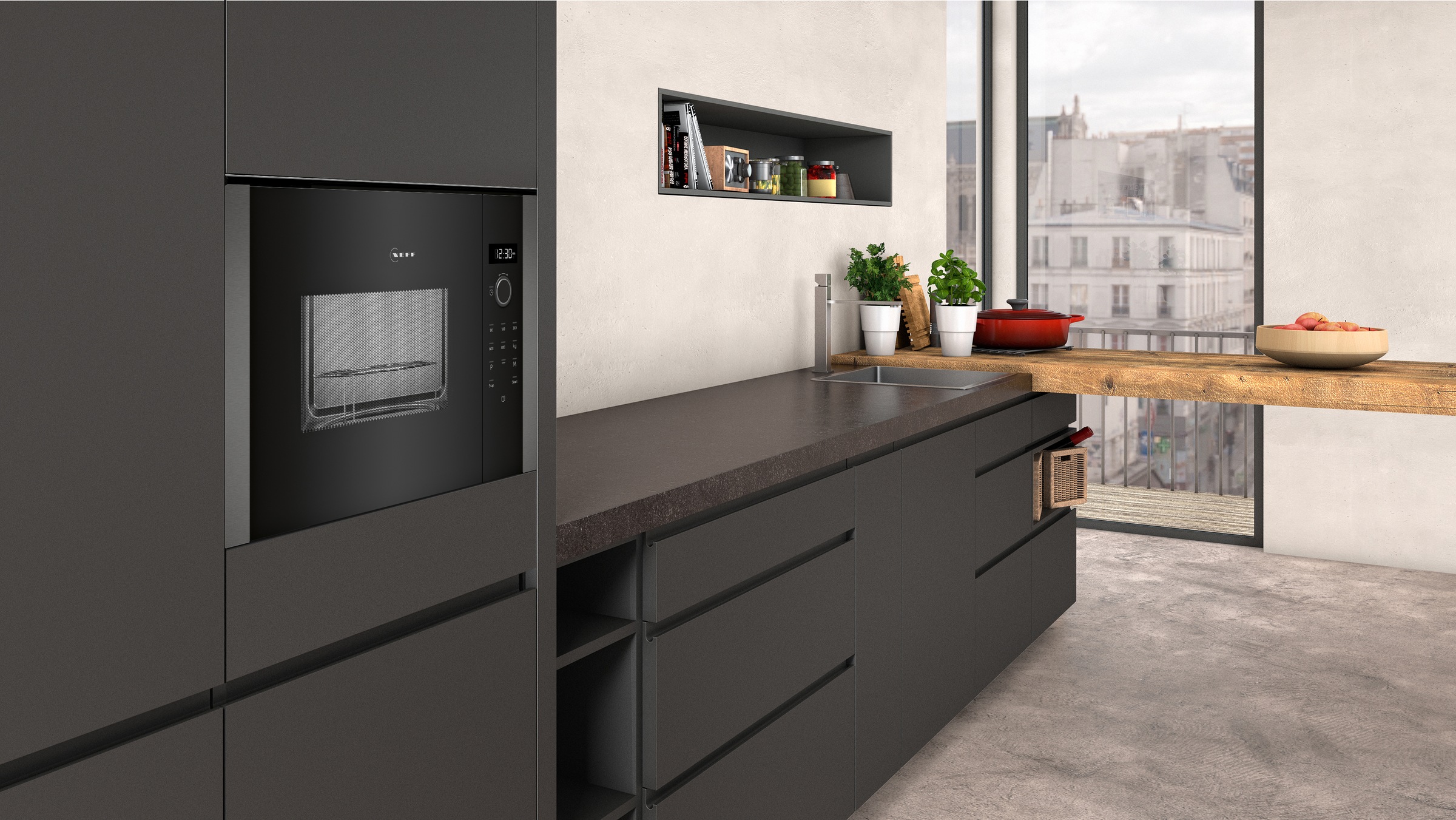 NEFF Einbau-Mikrowelle »HLAGD53G0« Mikrowelle günstig online kaufen