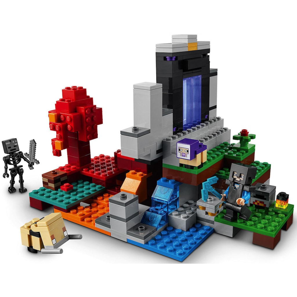 LEGO® Konstruktionsspielsteine »Das zerstörte Portal (21172), LEGO® Minecraft™«, (316 St.)