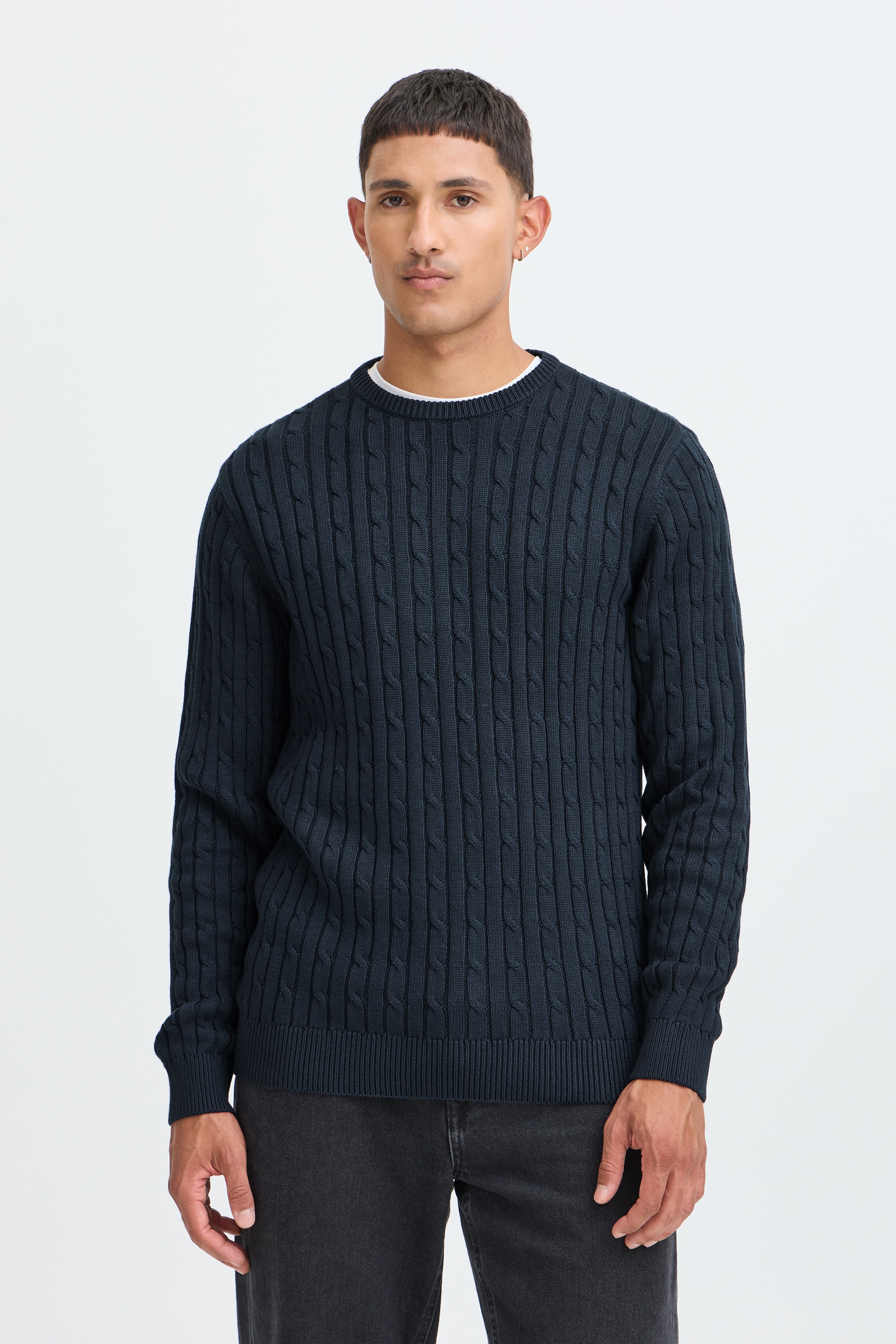 Blend Rundhalspullover »BHCURT PULLOVER« Baumwolle, regular fit