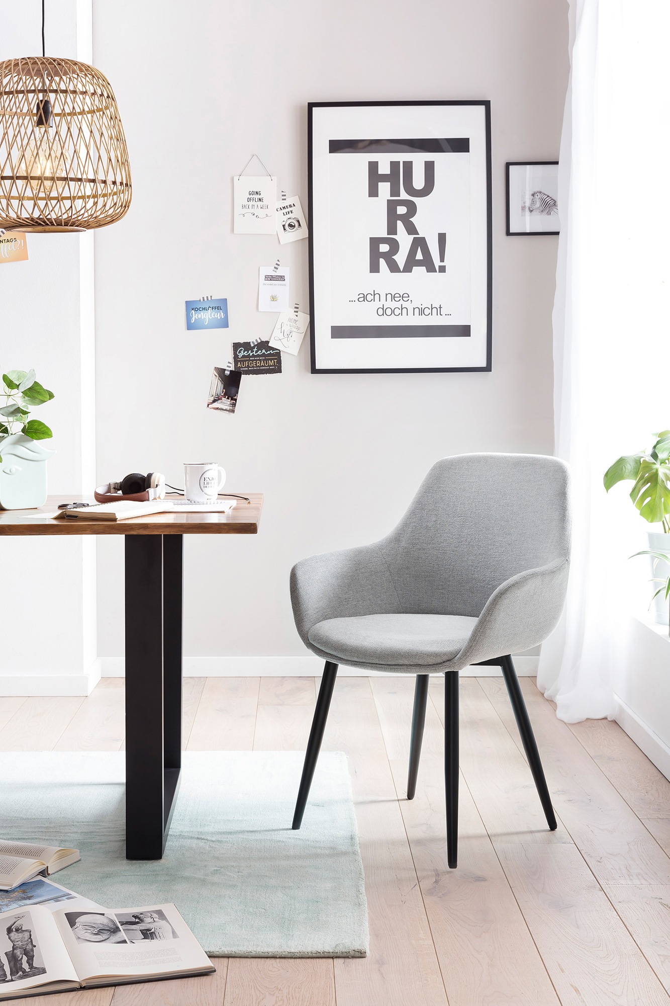 SalesFever Essgruppe, (Set, 5 tlg.), Tischplatte behandelt mit OSMO Hartwachs-Öl in seidenmattem Finish