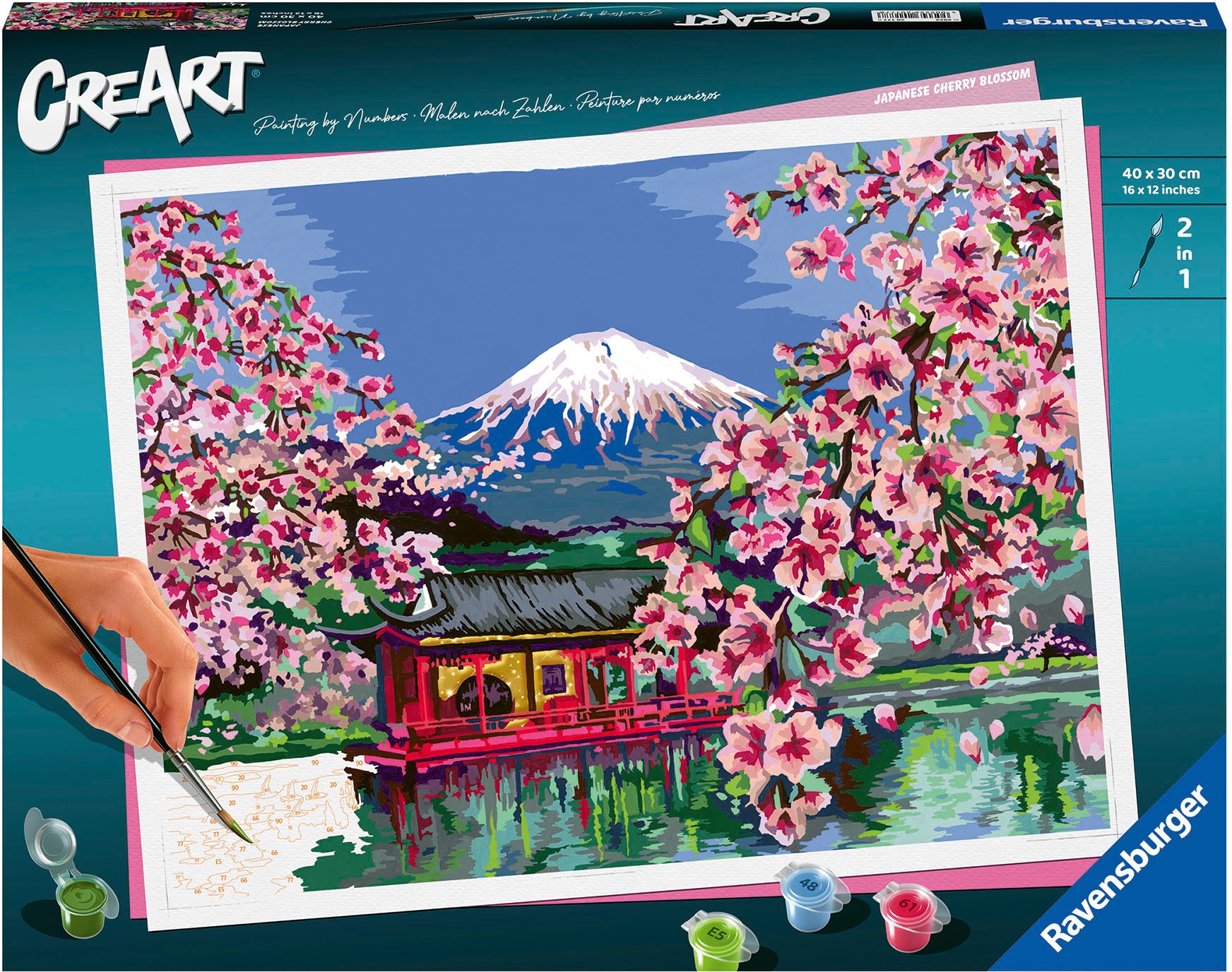 RAVENSBURGER Malen nach Zahlen »CreArt, Japanese Cherry Blossom« Made in Europe bunt