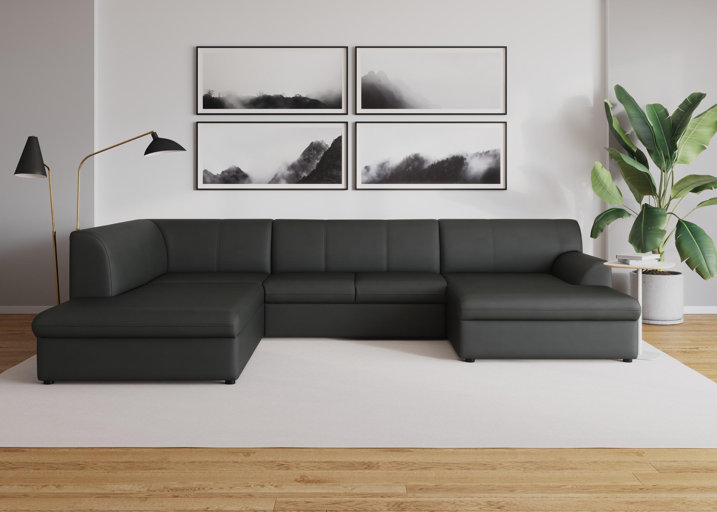 DOMO collection Wohnlandschaft "Topper, elegant und zeitlos, komfortabel, U günstig online kaufen