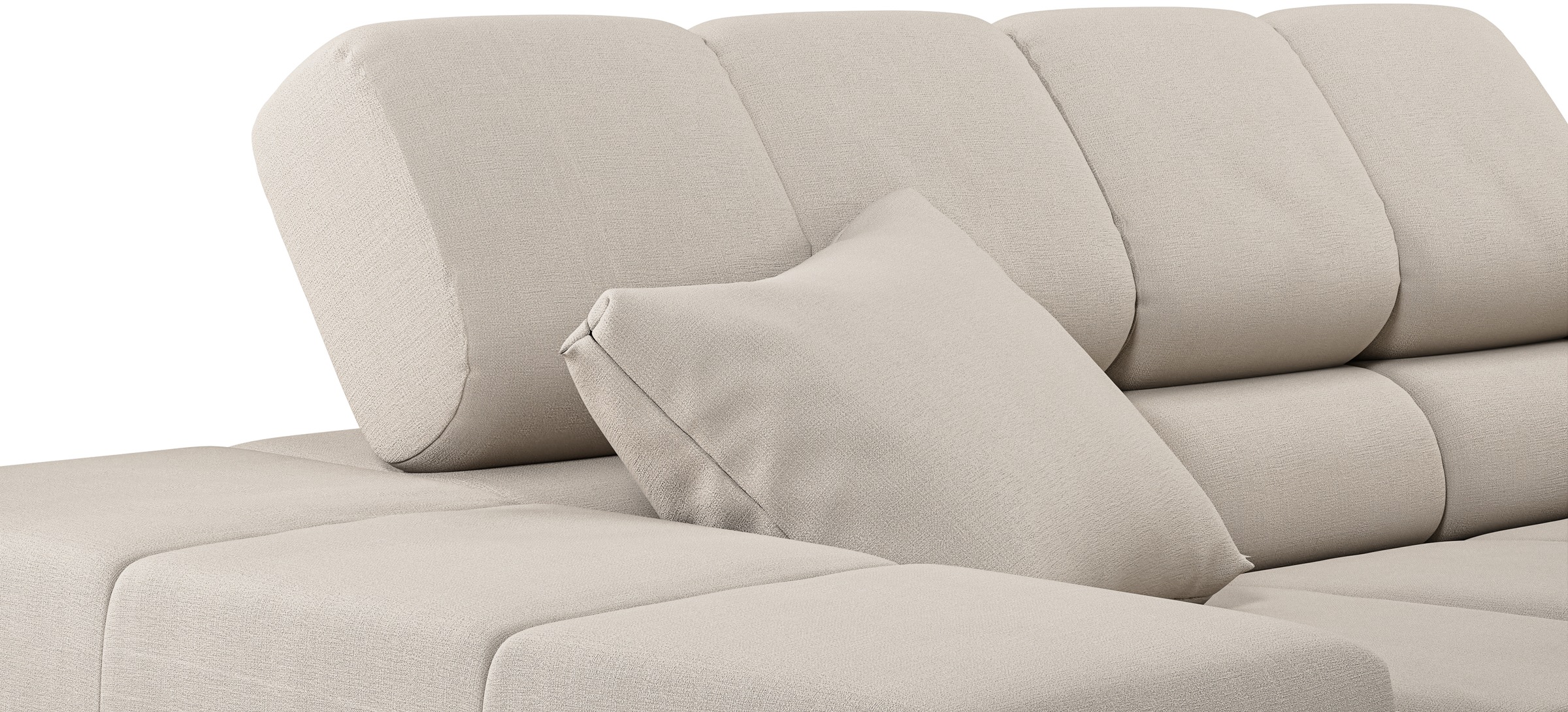 INOSIGN Ecksofa »Ancona incl. Kopfteilverstellung, OTTOs Choice, Breite 319cm, L-Form«, wahlweise motorische Sitztiefenverstellung, auch in Cord + Easy Care