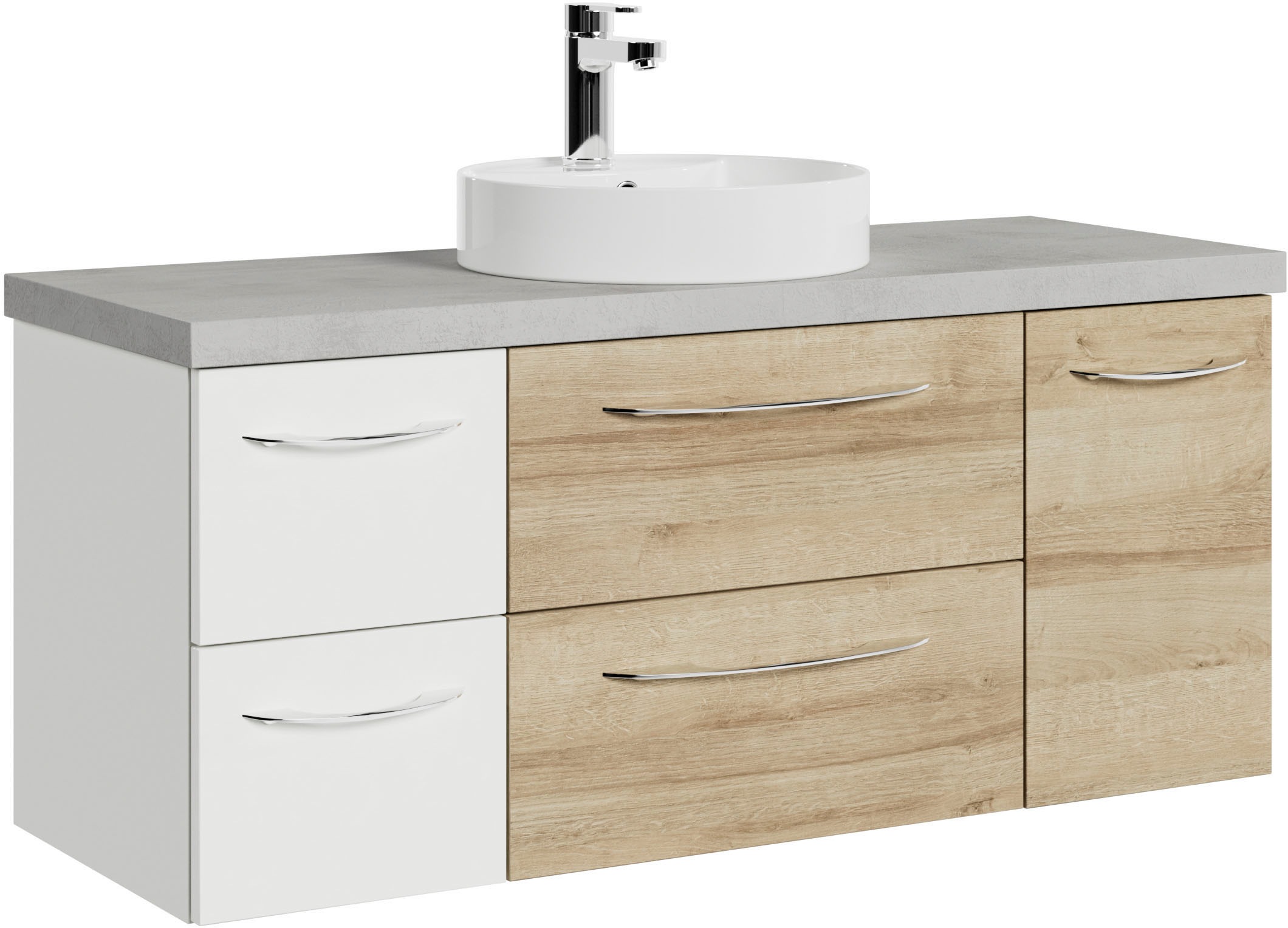 Saphir Waschtisch »Serie 4035 Keramik-Aufsatzbecken mit Unterschrank, 118 c günstig online kaufen