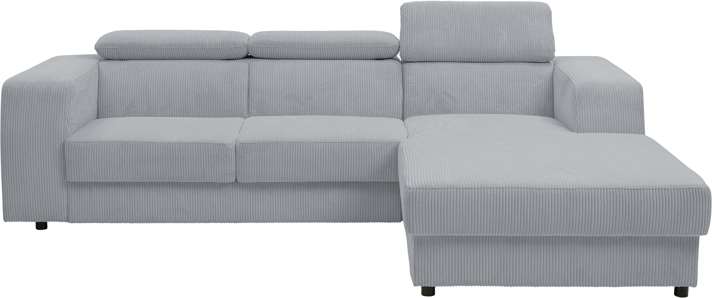 WERK2 Ecksofa »Cherry, modernes Sofa mit Komfortfunktionen, Breite 270cm, L-Form,«, bequem, mit verstellbaren Kopfteilen, Schlaffunktion und Bettkasten