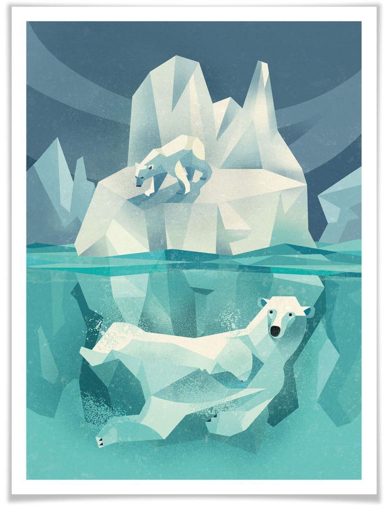 Poster »Polar Bear«, Tiere, (1 St.), Poster ohne Bilderrahmen