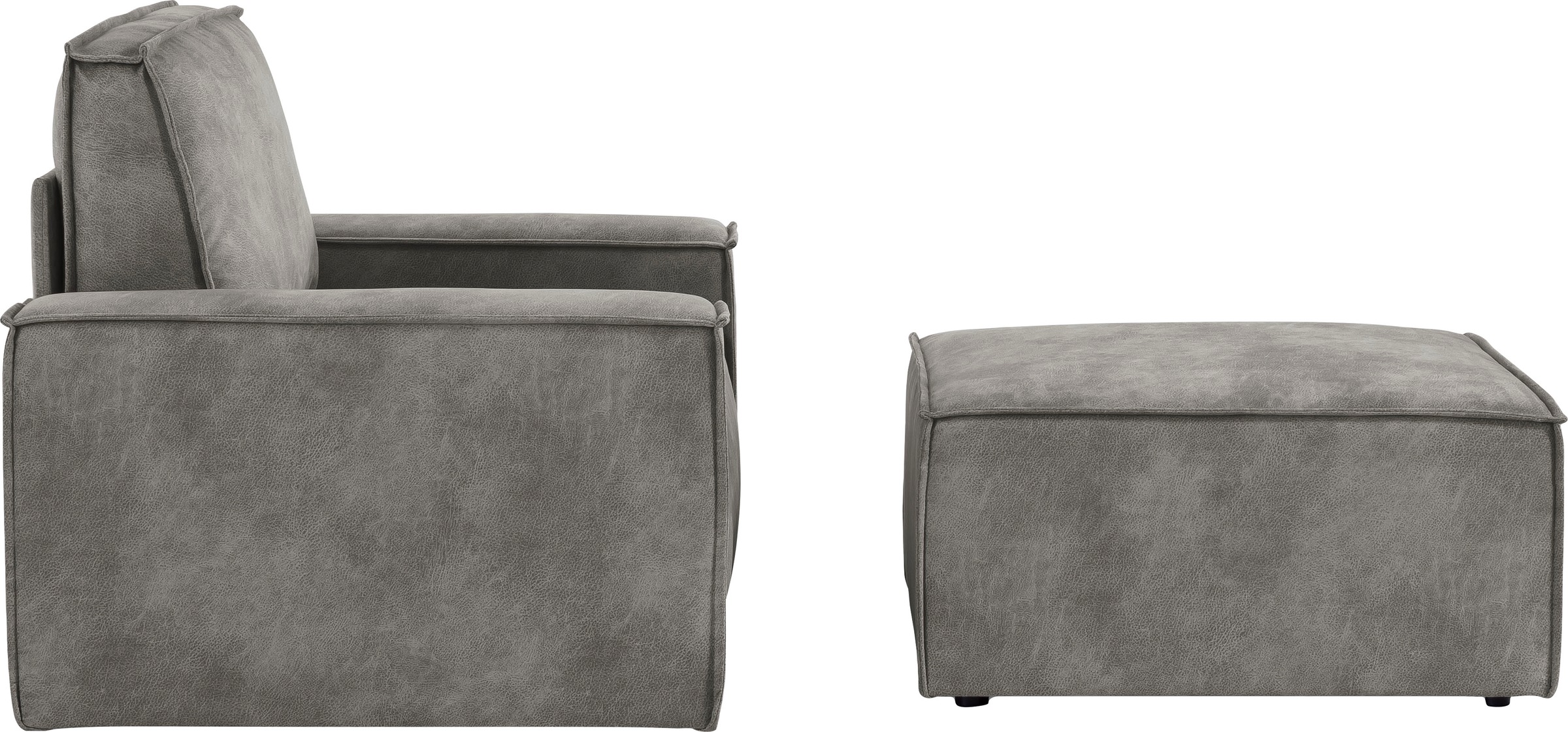 Home affaire Sessel »SHERWOOD«, Loveseat und Hocker im Set, passend zur Polster-Serie SHERWOOD