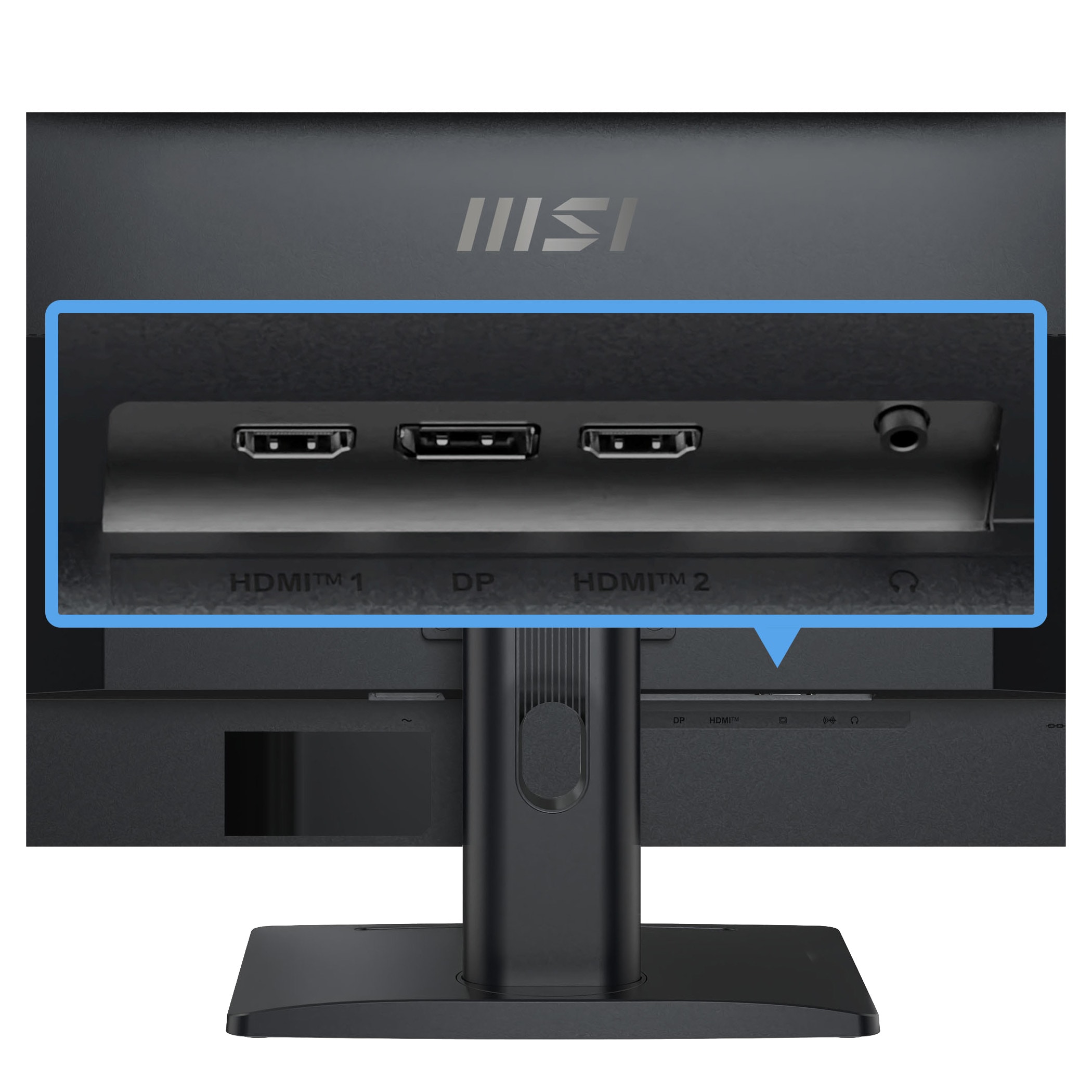 MSI LED-Monitor »PRO MP275QPG«, 69 cm/27 Zoll, 2560 x 1440 px, WQHD, 1 ms Reaktionszeit, 100 Hz, dreh-, neig-,schwenk-, höhenverstellbar, Speaker