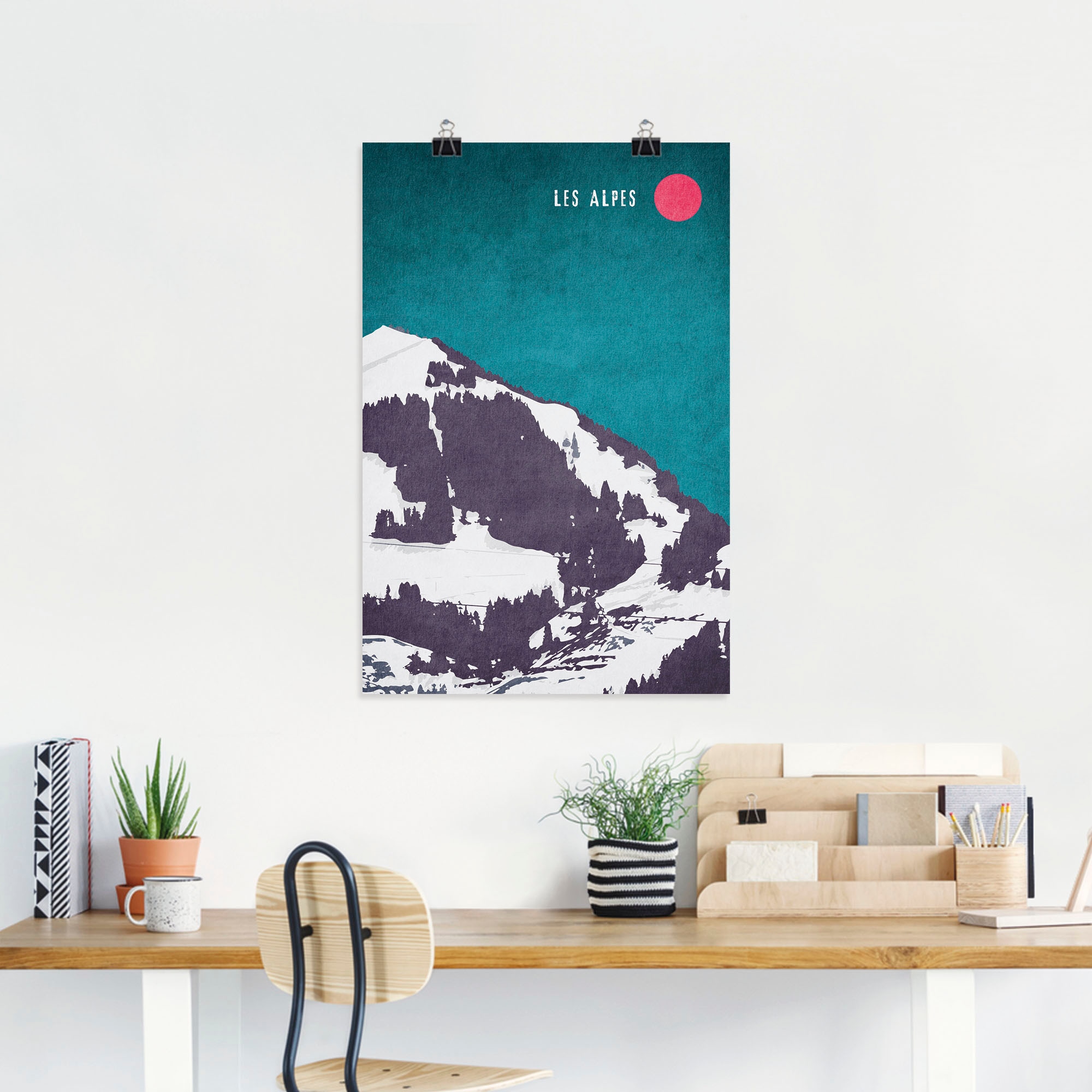 Artland Wandbild »Die Alpen«, Berge & Alpenbilder, (1 St.), als Alubild, Leinwandbild, Wandaufkleber oder Poster in versch. Größen
