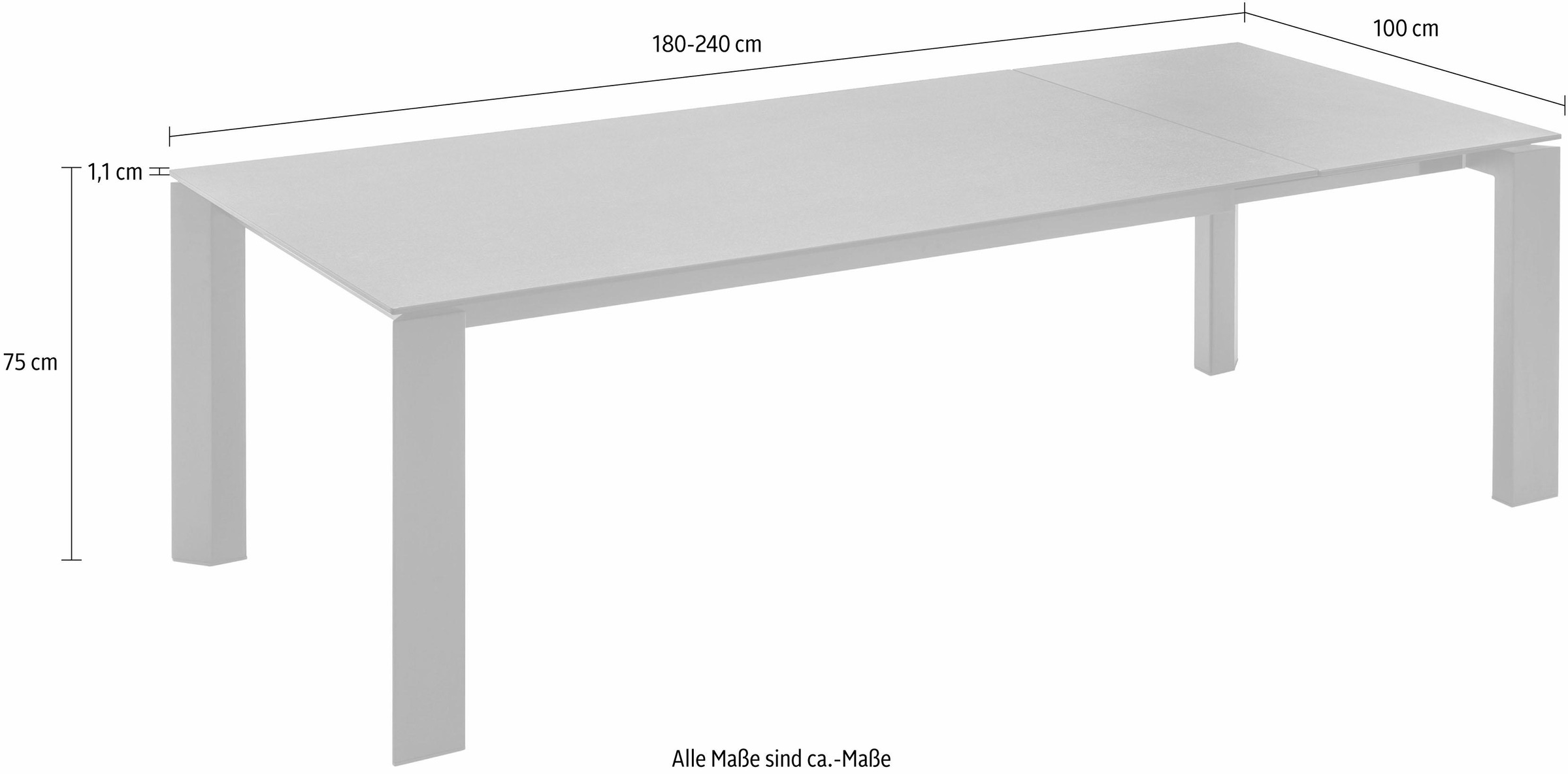 connubia Esstisch »Gate CB/4088« Raten bestellen auf