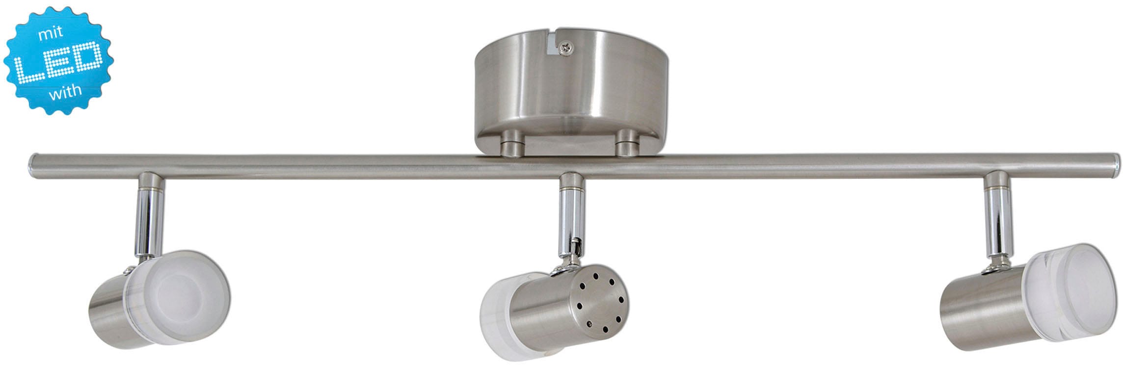 näve LED Deckenspots »Malaga«, 3 flammig, 3er LED-Wand-u. Deckenspot, stahl günstig online kaufen