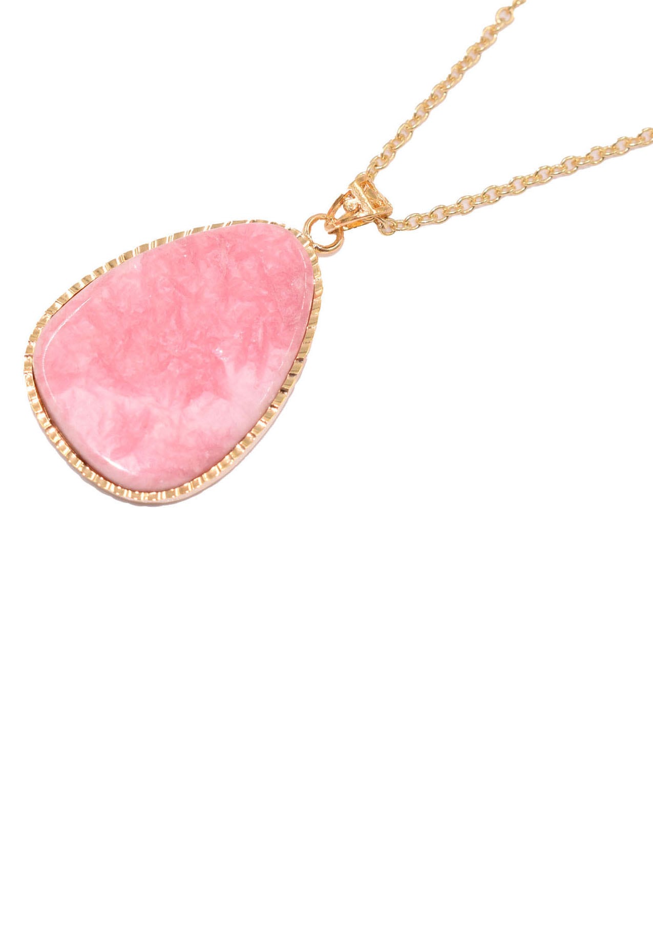 Firetti Kette mit Anhänger »Schmuck Geschenk, Manganspat, Inkarose, Rosenspat, Himbeerspat«, Made in Germany - mit Rhodochrosit