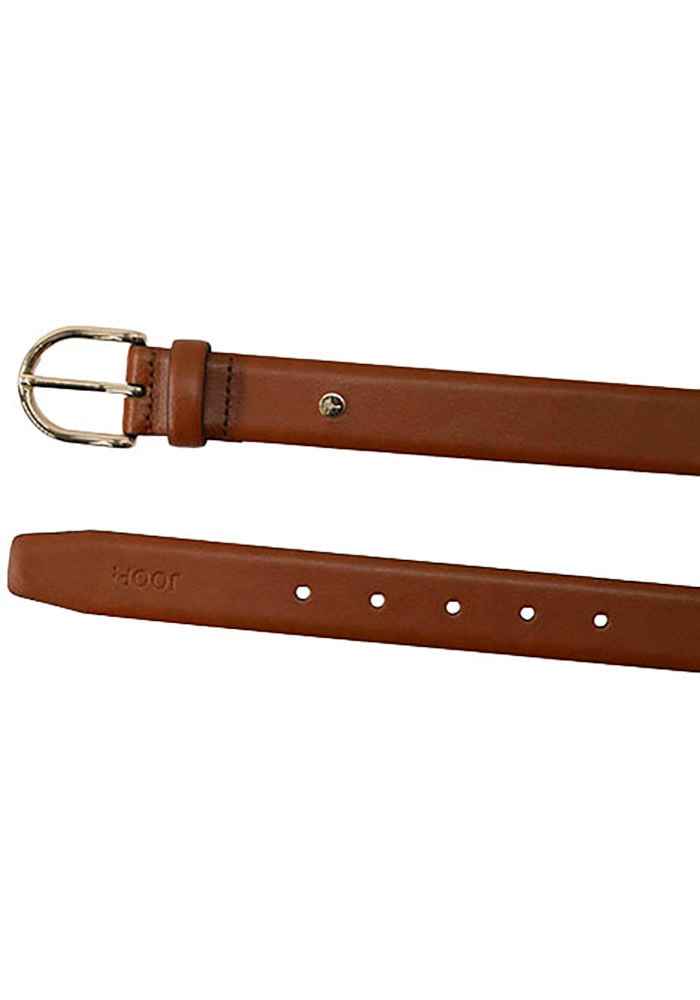 JOOP! Ledergürtel abgerundete Dornschließe, Breite 3 cm