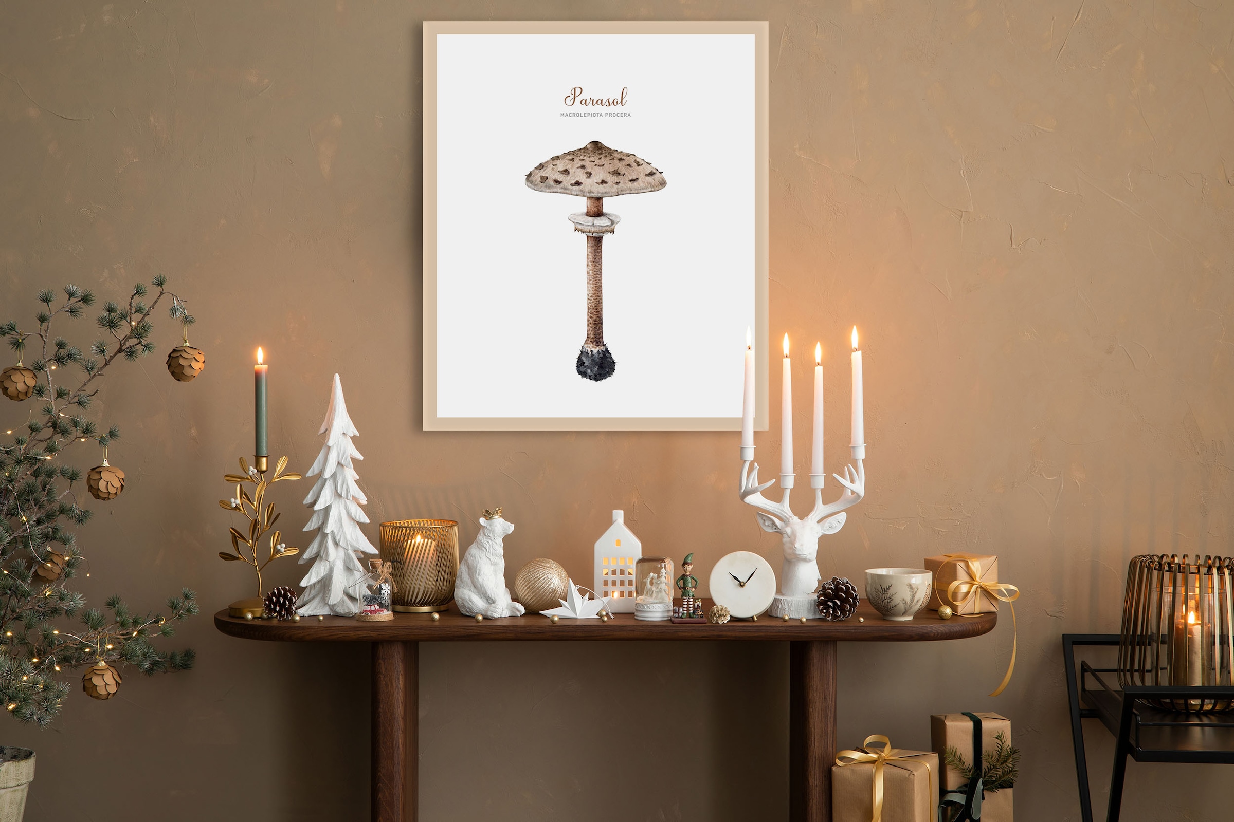 queence Bild mit Rahmen »Pilz« Jahreszeiten   Pilze   Weihnachten 1 Stk. tl günstig online kaufen