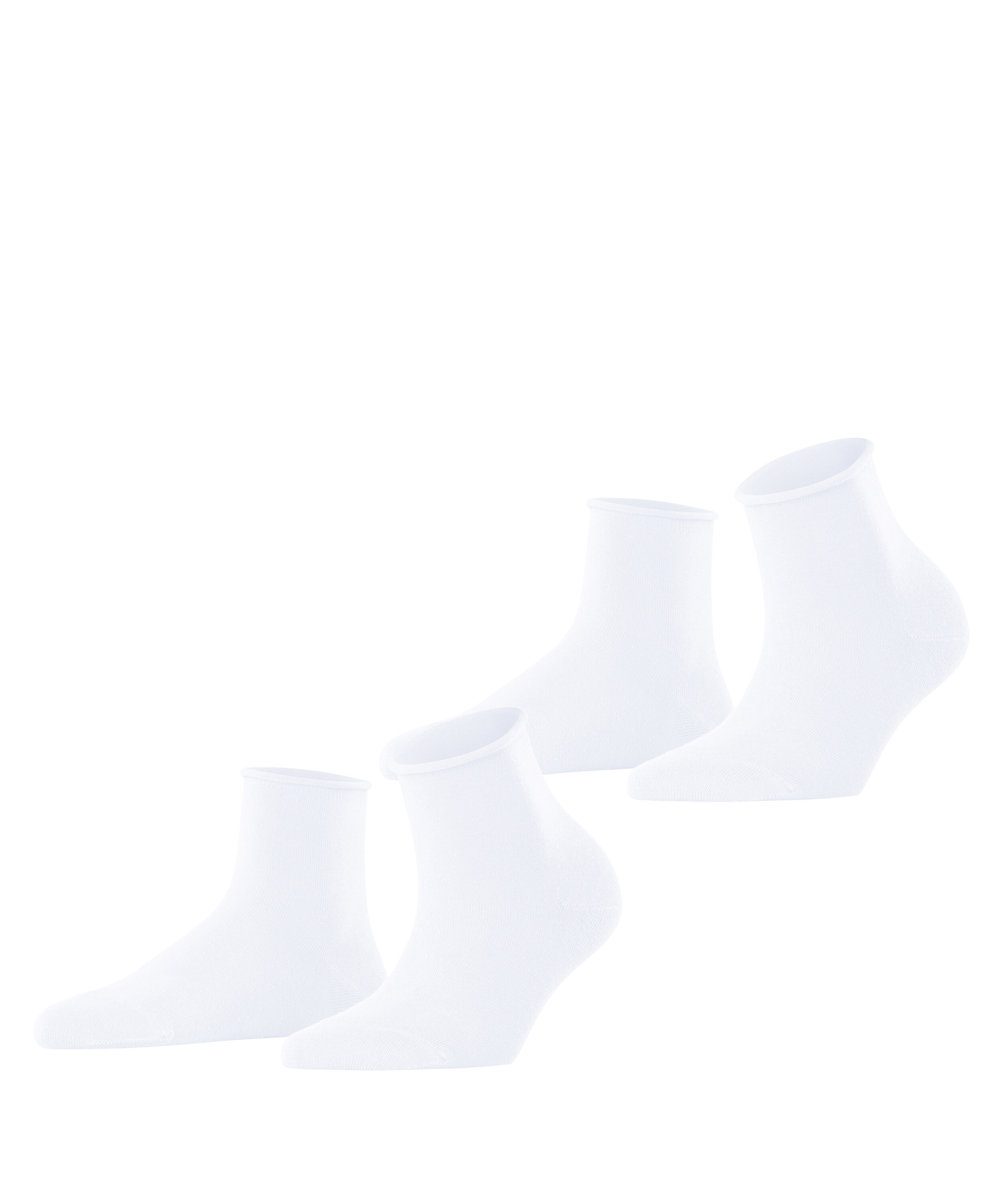 Esprit Kurzsocken »Basic Pure« 2 Paar,  unifarbenes Basic-Design, Rollbündchen