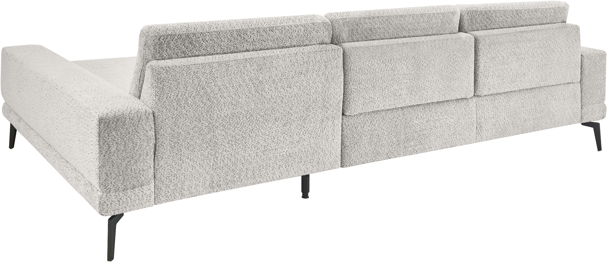 set one by Musterring Ecksofa »SO 3600 optimaler Sitzkomfort in Federkern o. Kaltschaum, 2 Sitzhöhen«, Sitzhöhe 44 cm, Federkern, B 293 x T 180 cm, Kama silver