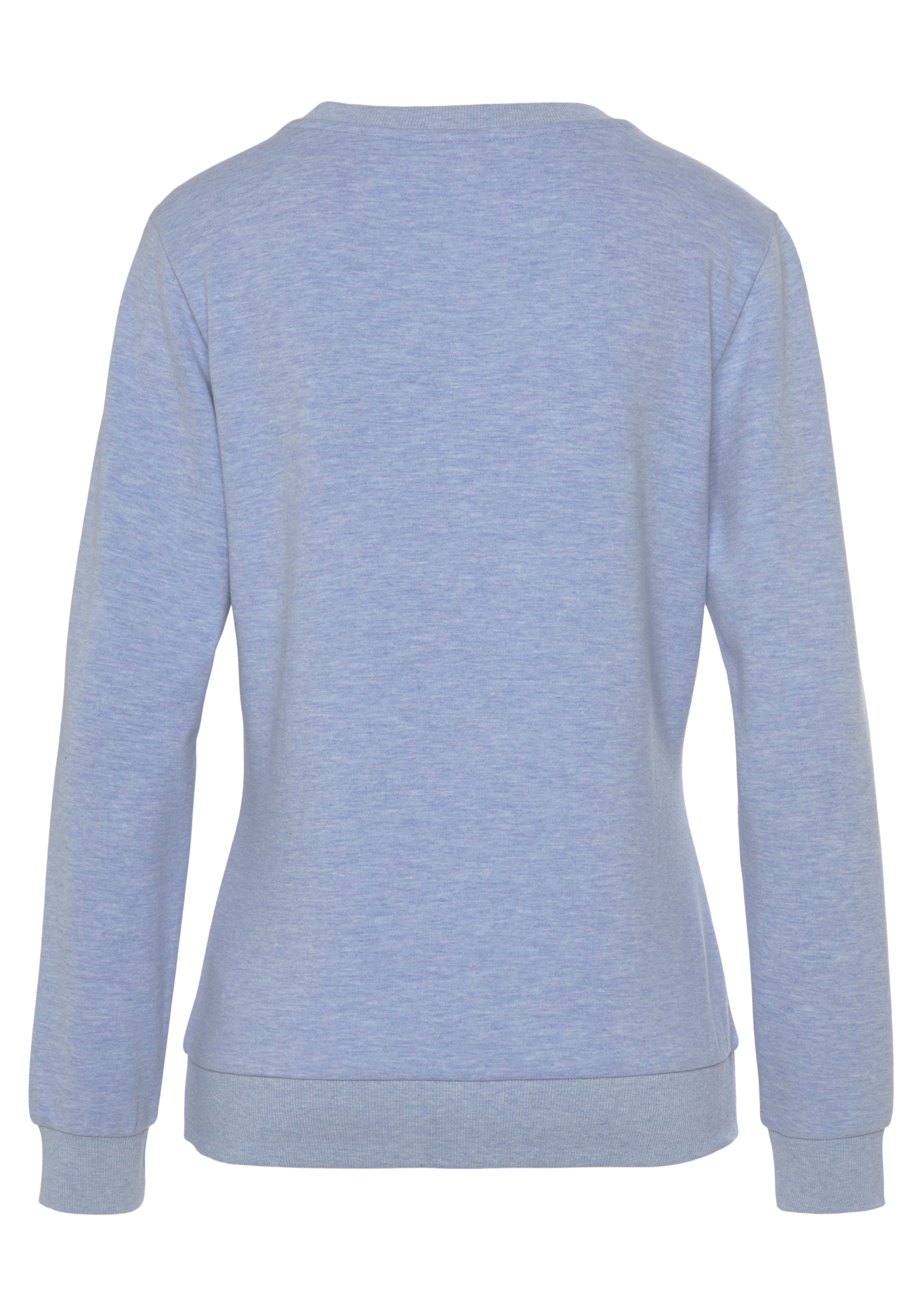 Bench. Loungewear Sweatshirt, mit glänzender Logostickerei, Loungewear