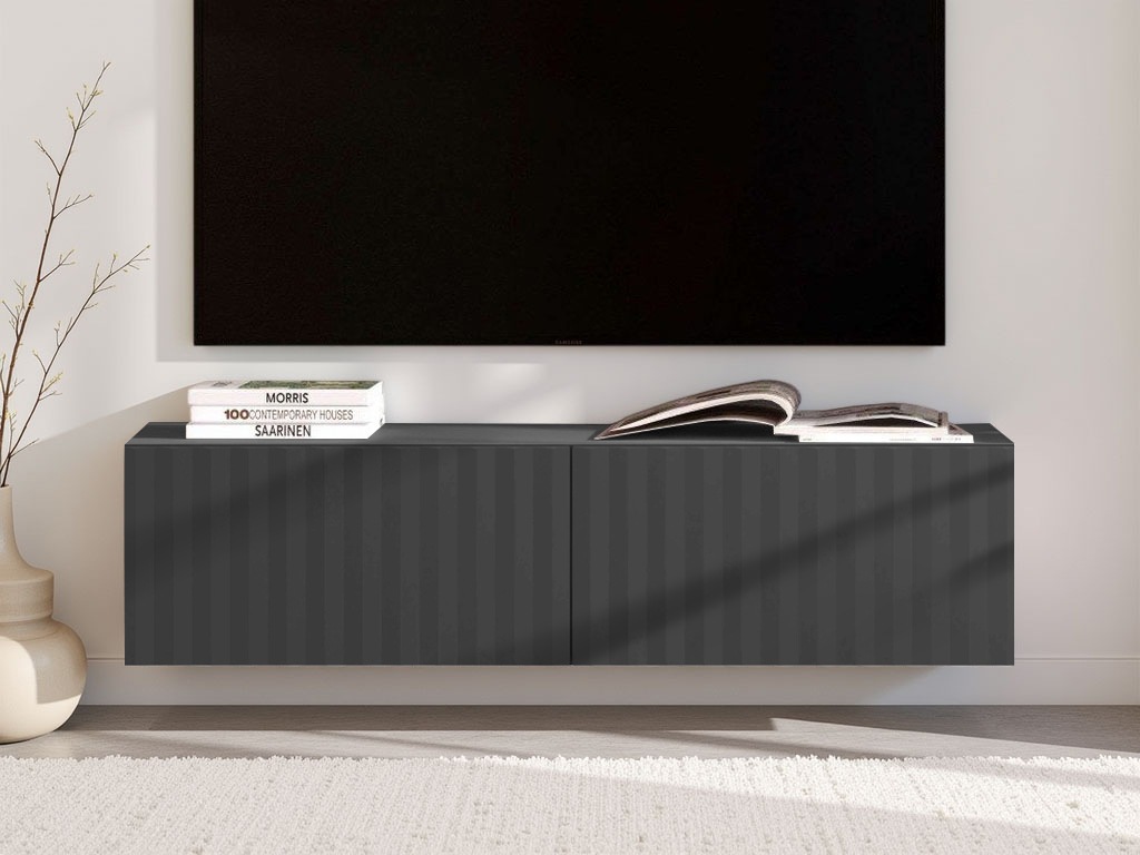 INOSIGN Lowboard »Antibes TV-Lowboard, Breite 192/154/128 cm, TV-Schrank«, TV-Kommode, 3D-Fronten, Push-To-Open-Funktion, Wandmontage