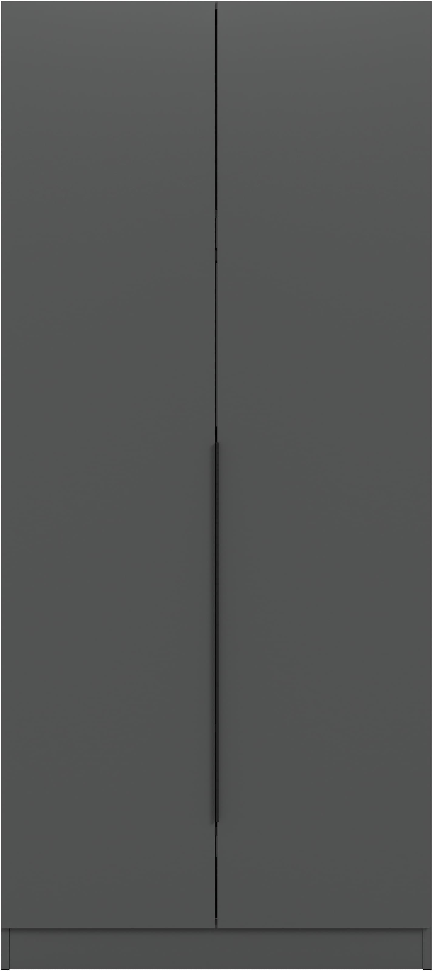 Home affaire Kleiderschrank »Skarde Schlafzimmerschrank, Garderobe, Schrank, Bestseller«, (Otto Bestseller Garderobe Schlafzimmerschrank), Breite: 80 cm, anthrazit, Kleiderstange