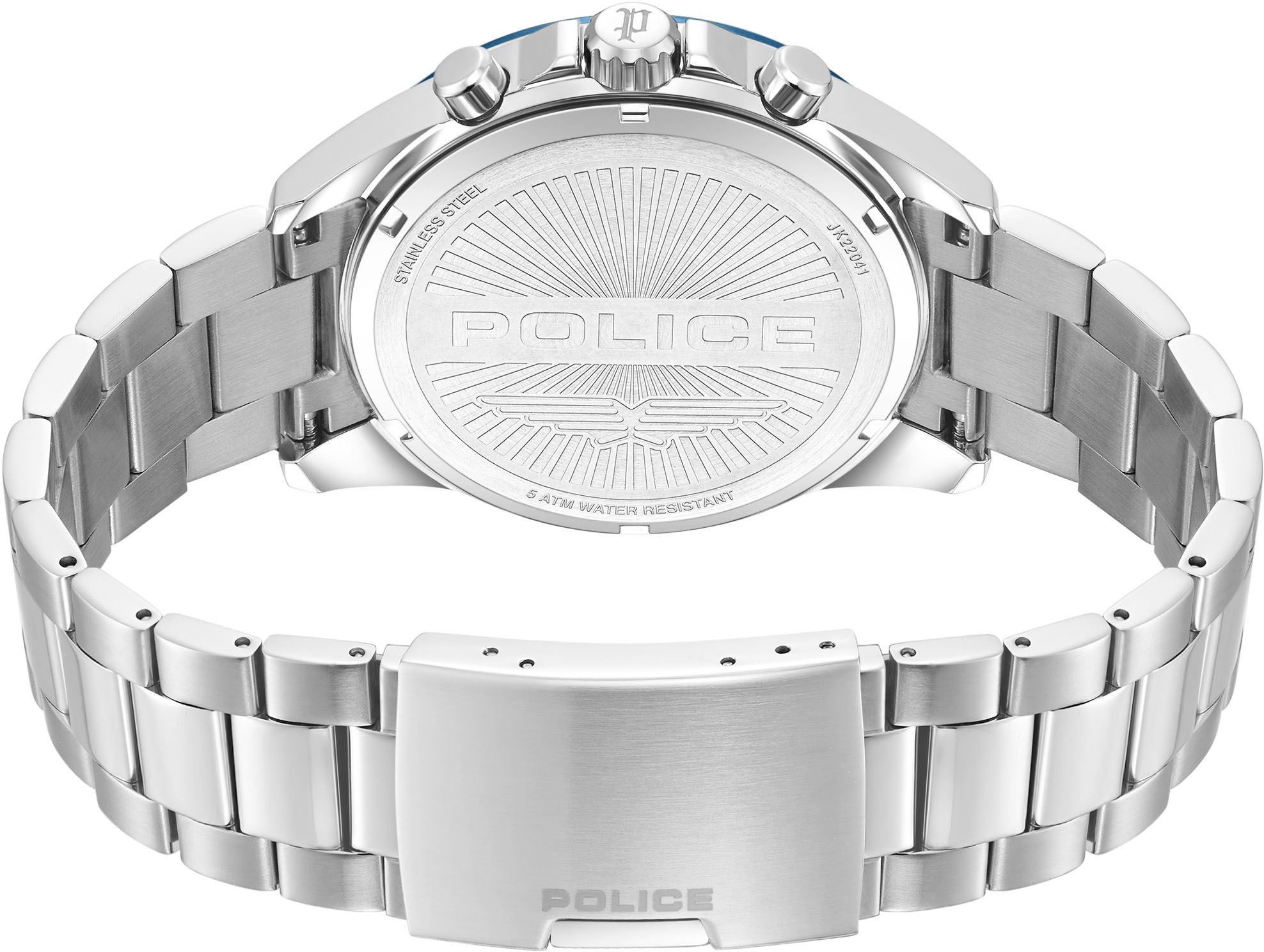 Police Multifunktionsuhr »MOTION«, Quarzuhr, Armbanduhr, Herrenuhr, Edelstahlarmband, analog, Wochentag