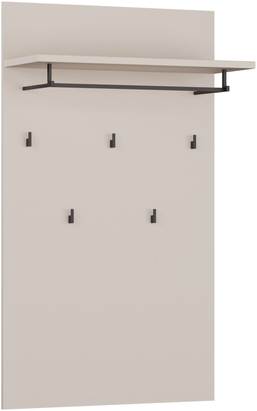 FORTE Garderobenpaneel B/H/T 74/127/30 cm, Wandmontage,