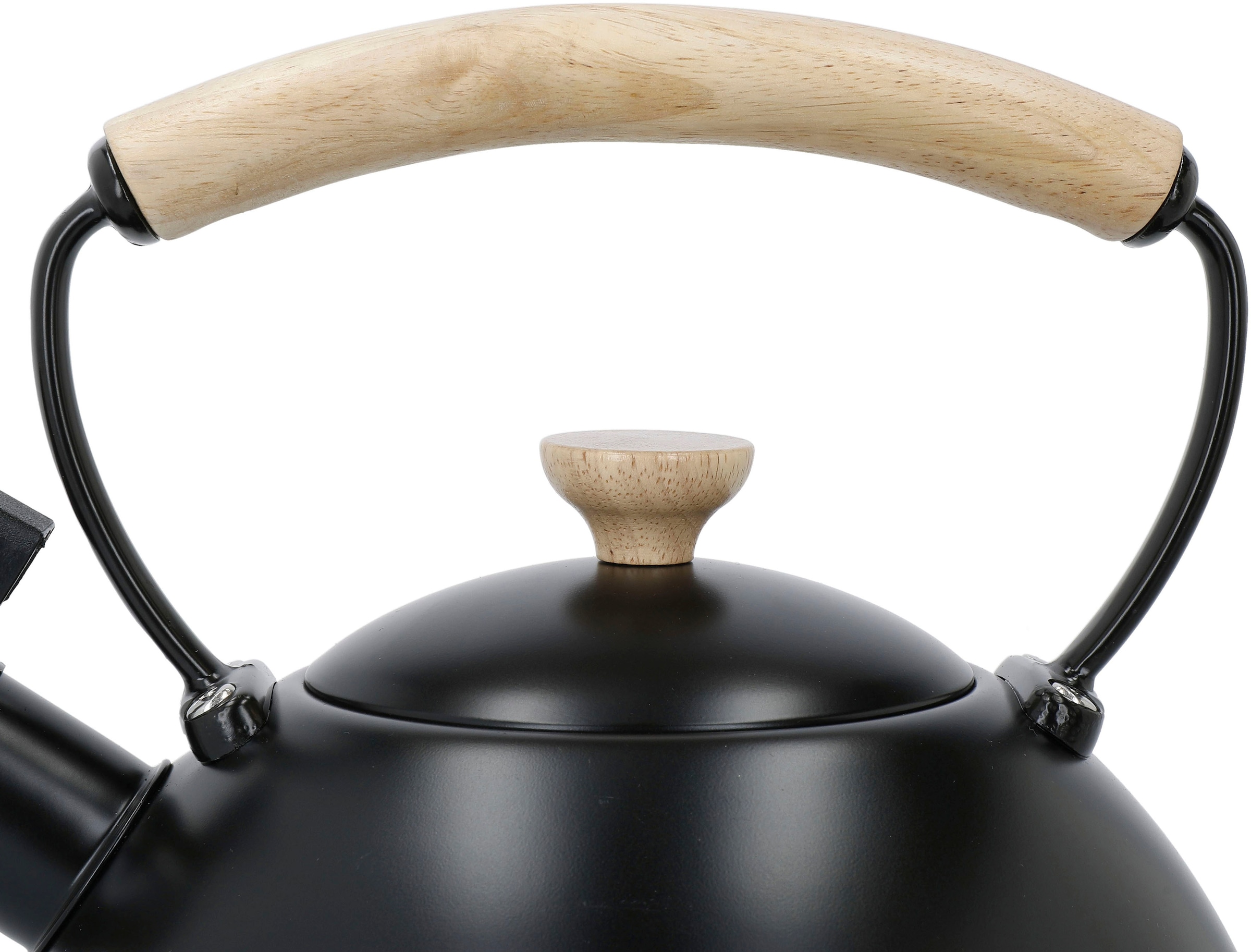 La Cafetière Wasserkessel »La Cafetière«, (1 tlg.), pfeifend, mit Holzgriff, 1,6 Liter, Induktion