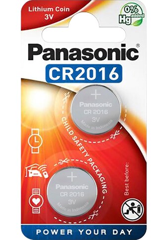 Panasonic Batterie »Coin Lithium - CR2016«, CR2016, 3 V, (2 St.) kaufen